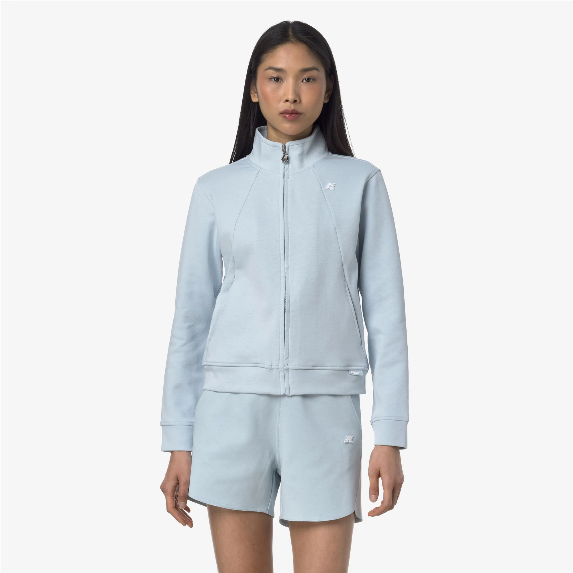 CYRIELLE INTERLOCK - Fleece - Jacket - Woman - BLUE BABY - Image 3