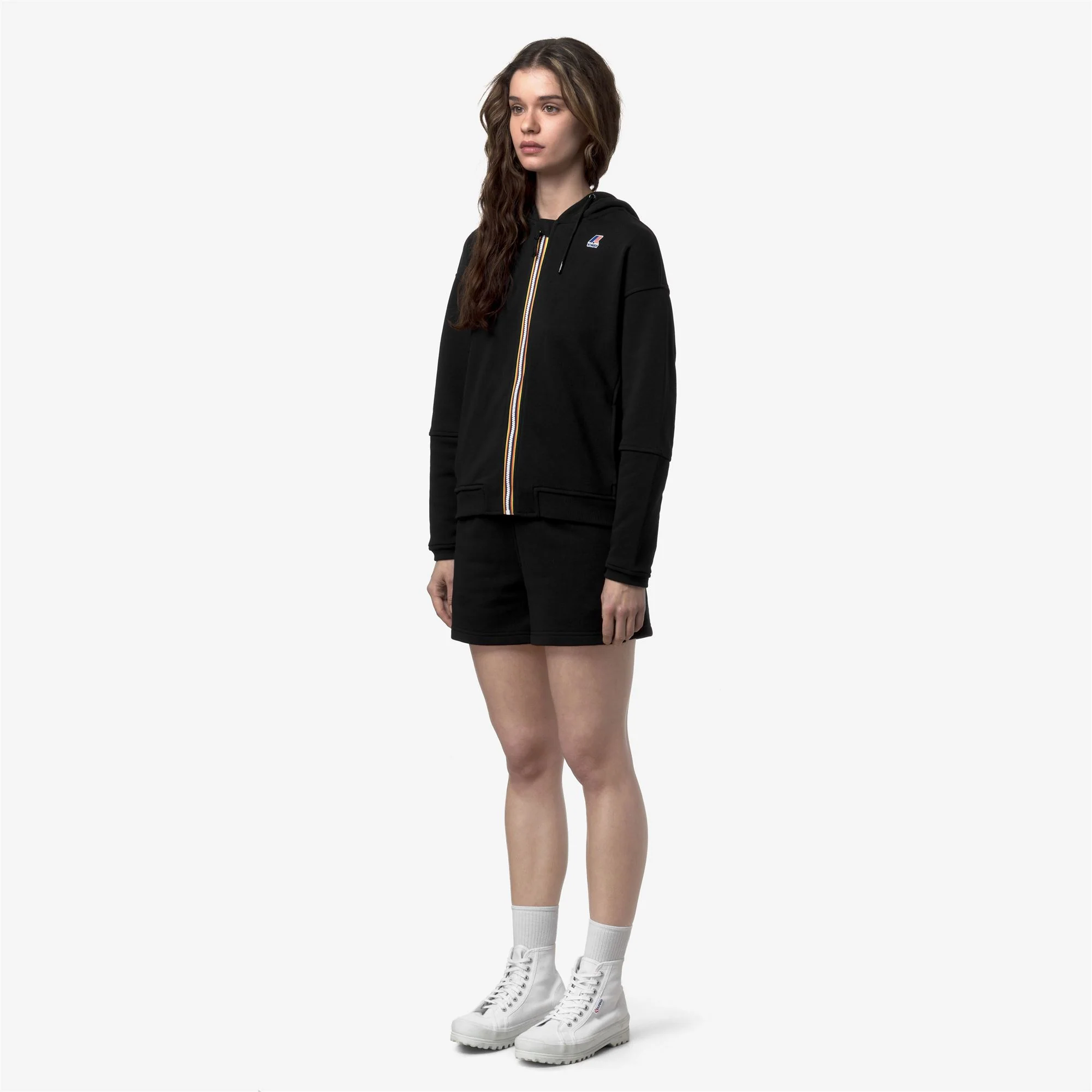 LARA POLY COTTON - Fleece - Jumper - Woman - BLACK PURE - Image 4