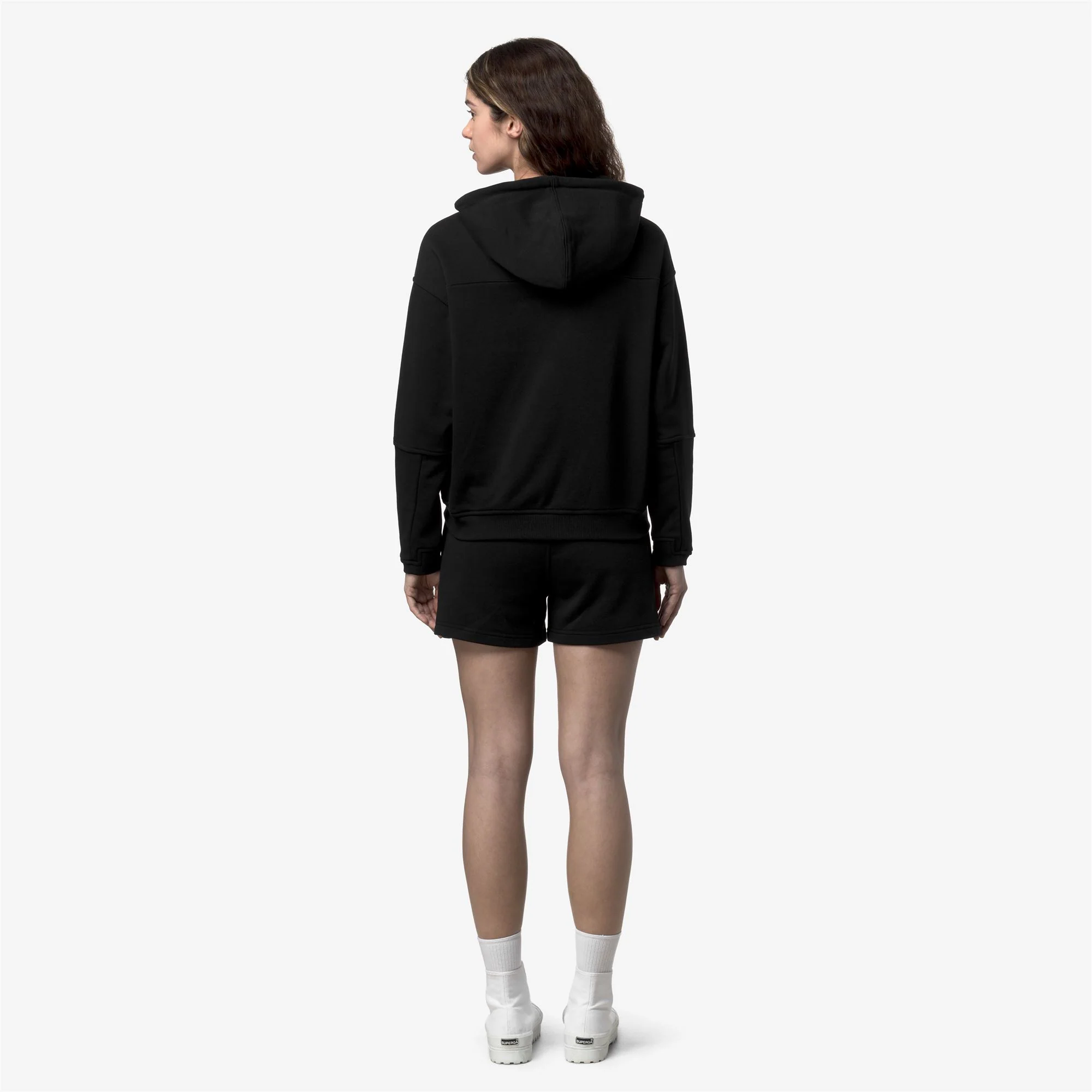 LARA POLY COTTON - Fleece - Jumper - Woman - BLACK PURE - Image 5