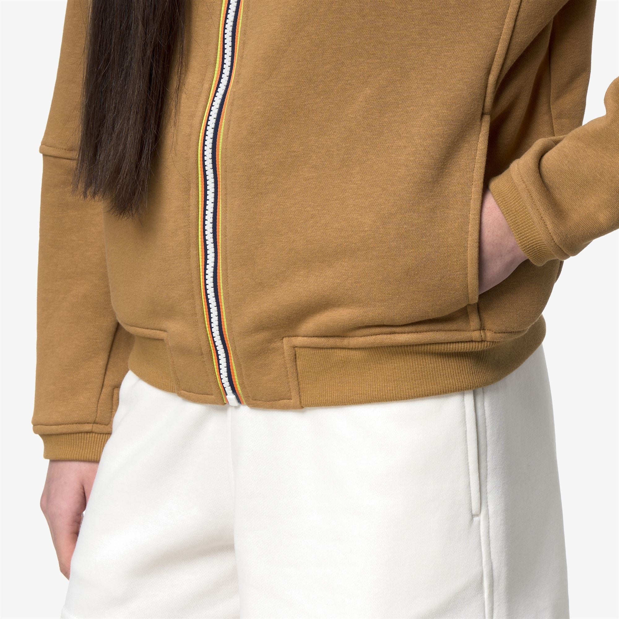 LARA POLY COTTON - Fleece - Jumper - Woman - BROWN BISTRE - Image 2