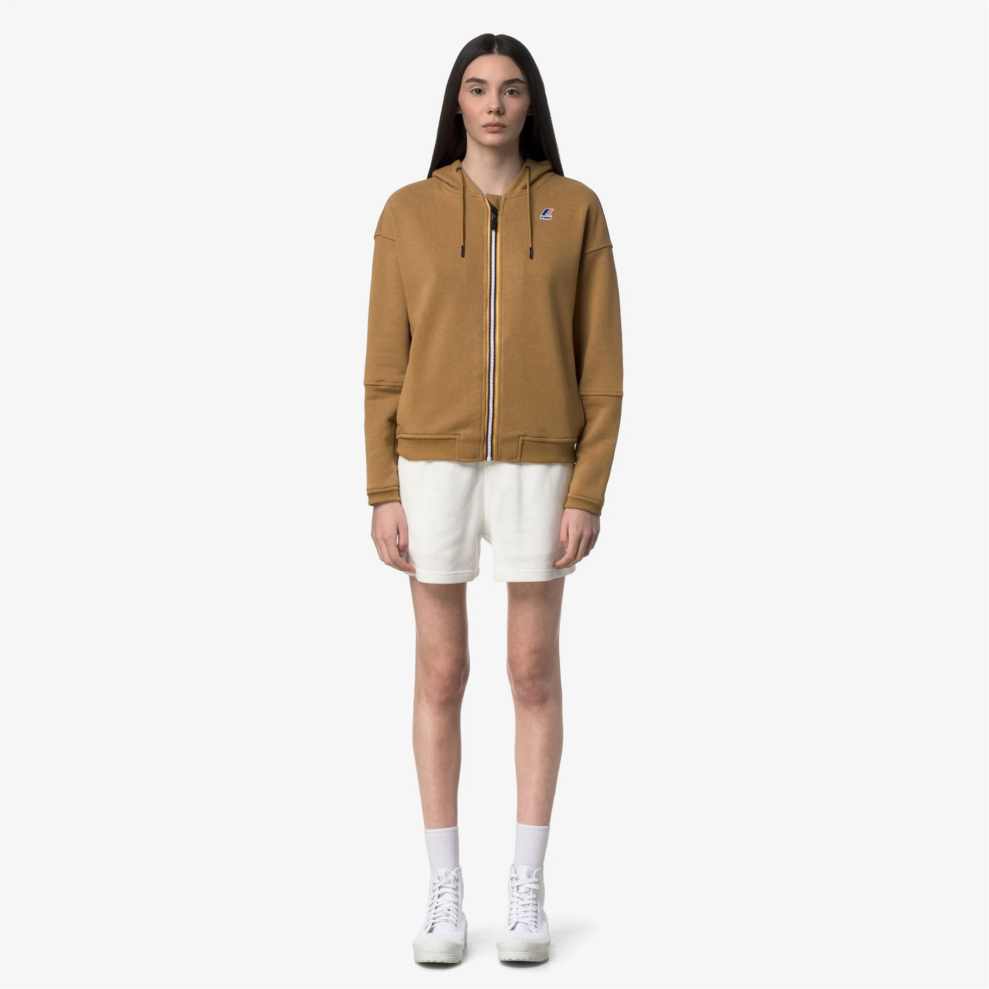 LARA POLY COTTON - Fleece - Jumper - Woman - BROWN BISTRE - Image 3