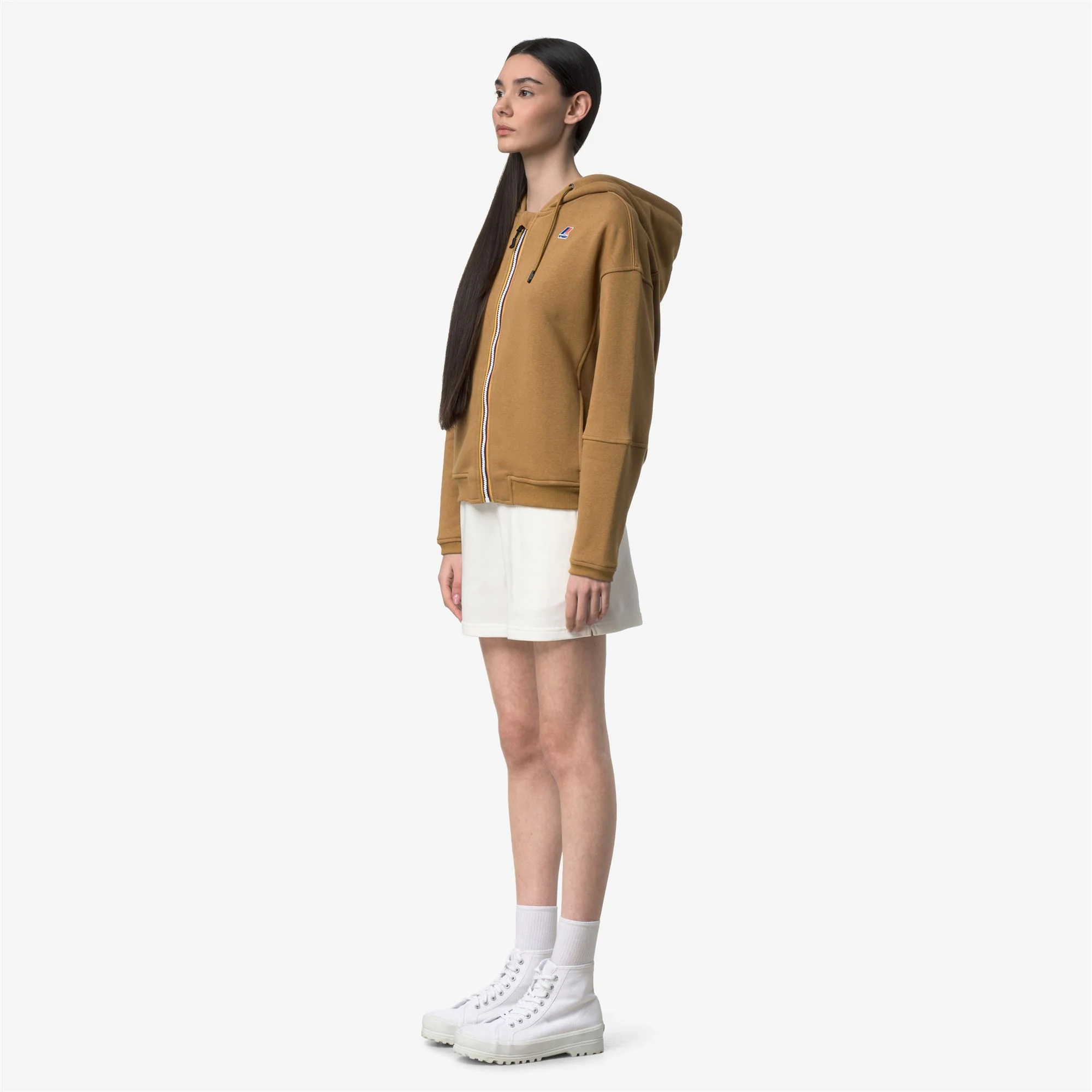 LARA POLY COTTON - Fleece - Jumper - Woman - BROWN BISTRE - Image 4