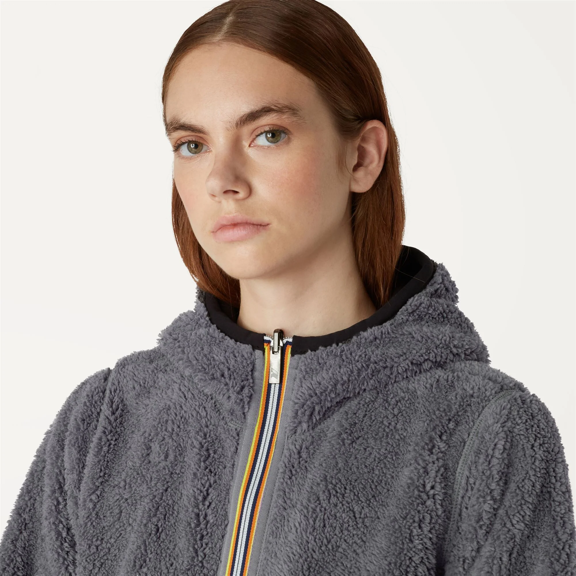 LILY POLAR REVERSIBLE - Fleece - Jacket - Woman - BLACK PURE-GREY SMOKED - Image 3