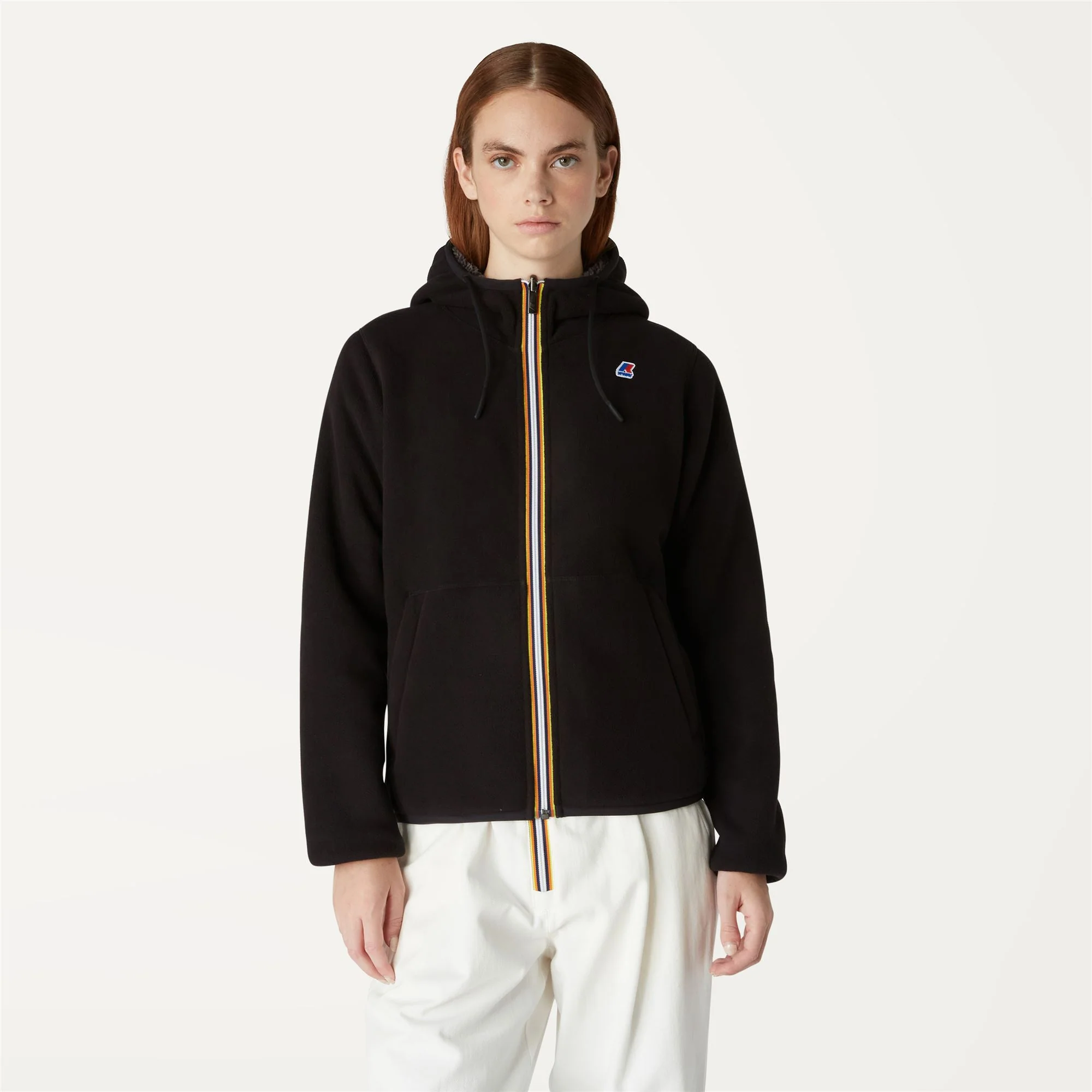 LILY POLAR REVERSIBLE - Fleece - Jacket - Woman - BLACK PURE-GREY SMOKED - Image 4