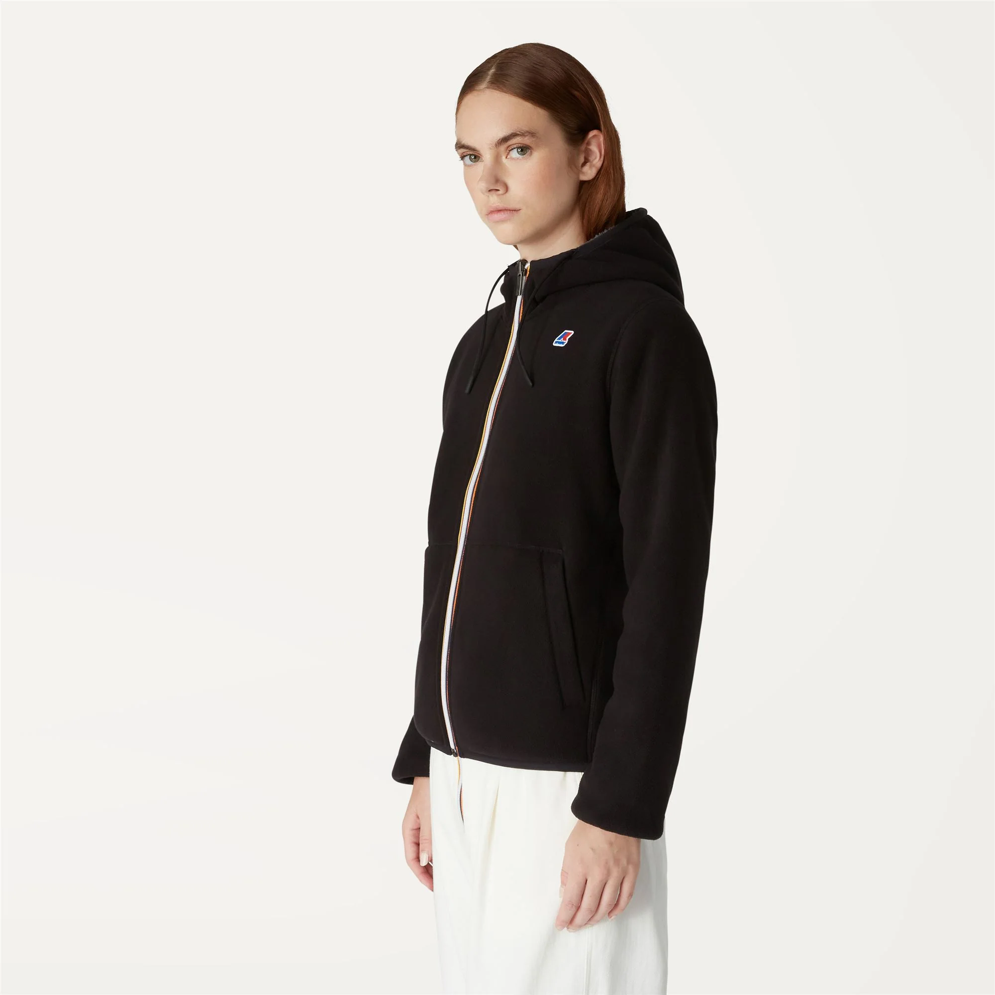 LILY POLAR REVERSIBLE - Fleece - Jacket - Woman - BLACK PURE-GREY SMOKED - Image 5