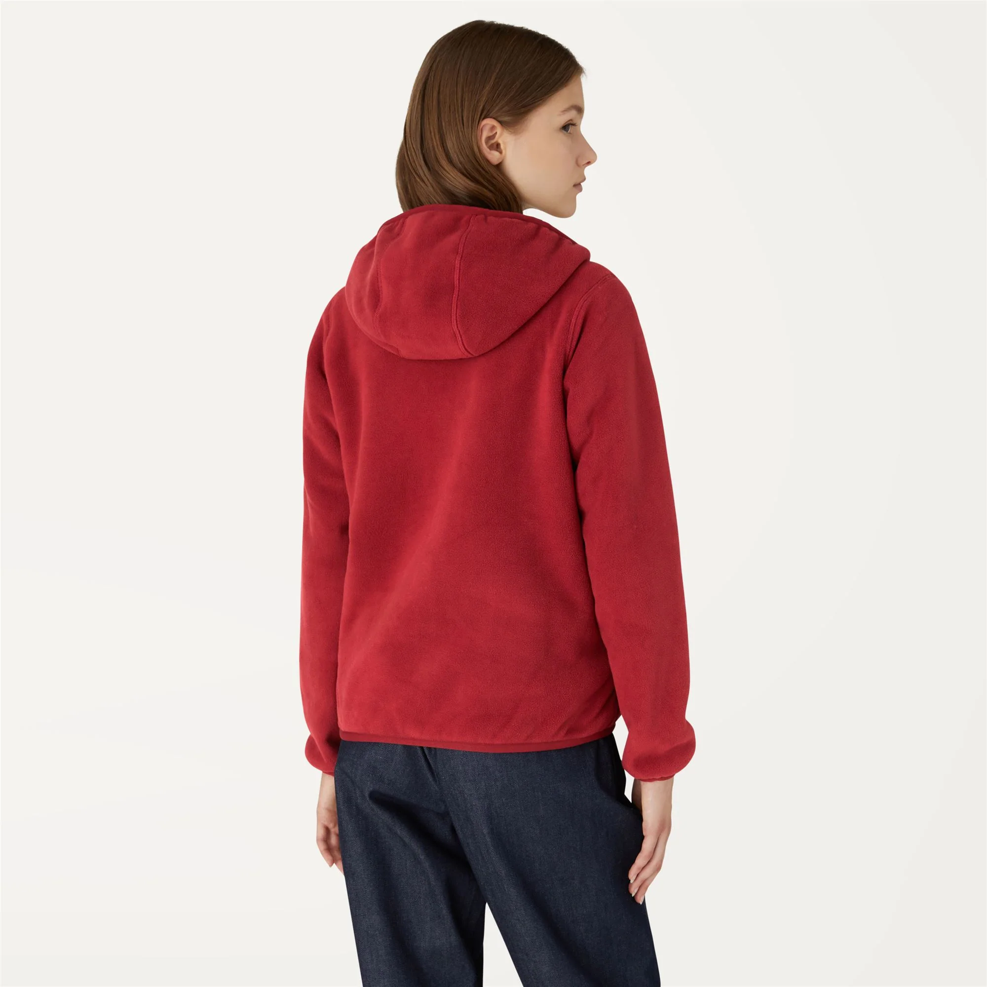LILY POLAR REVERSIBLE - Fleece - Jacket - Woman - RED DK TOMATO-BEIGE GREY - Image 6