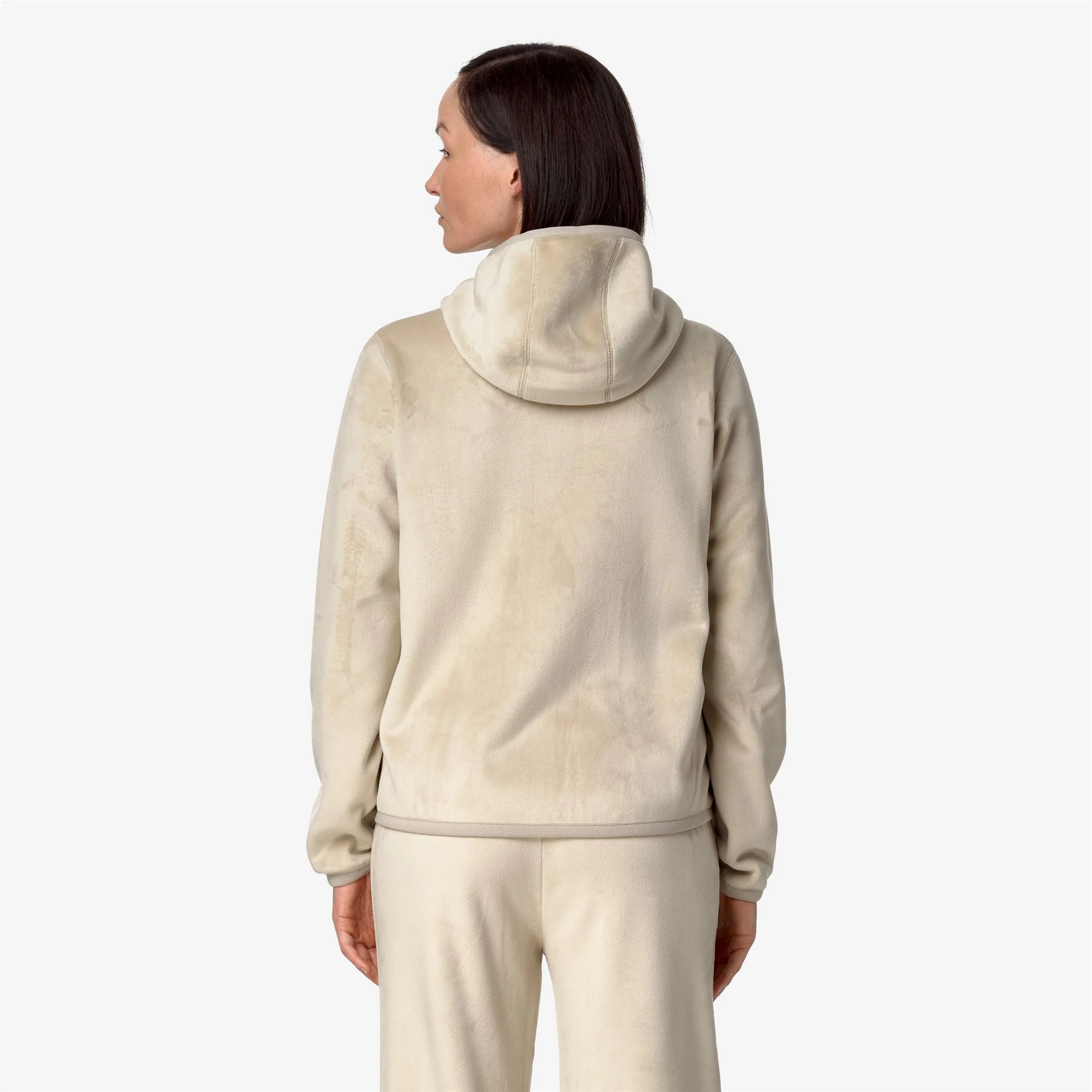 LILY VELOUR POLAR REVERSIBLE - Fleece - Jacket - Woman - BEIGE GREY-BEIGE GREY - Image 6