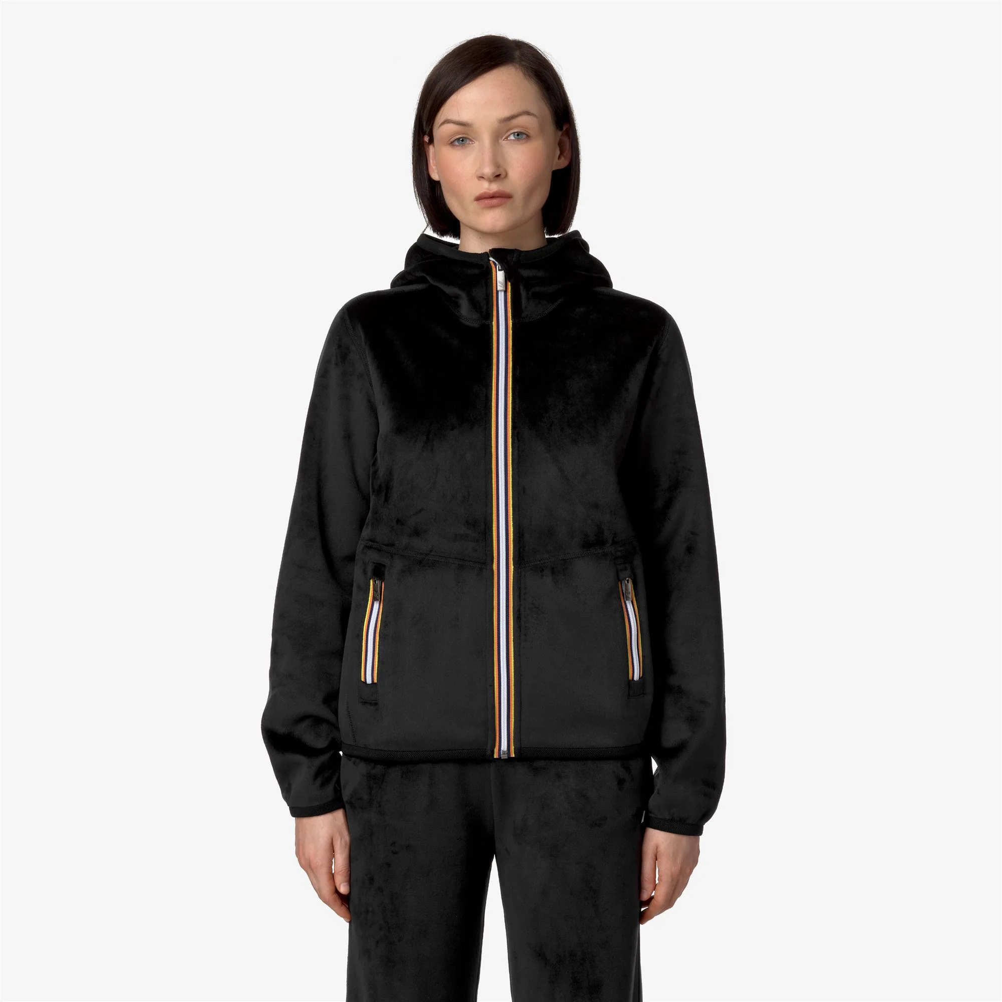 LILY VELOUR POLAR REVERSIBLE - Fleece - Jacket - Woman - BLACK P-BLACK P - Image 4