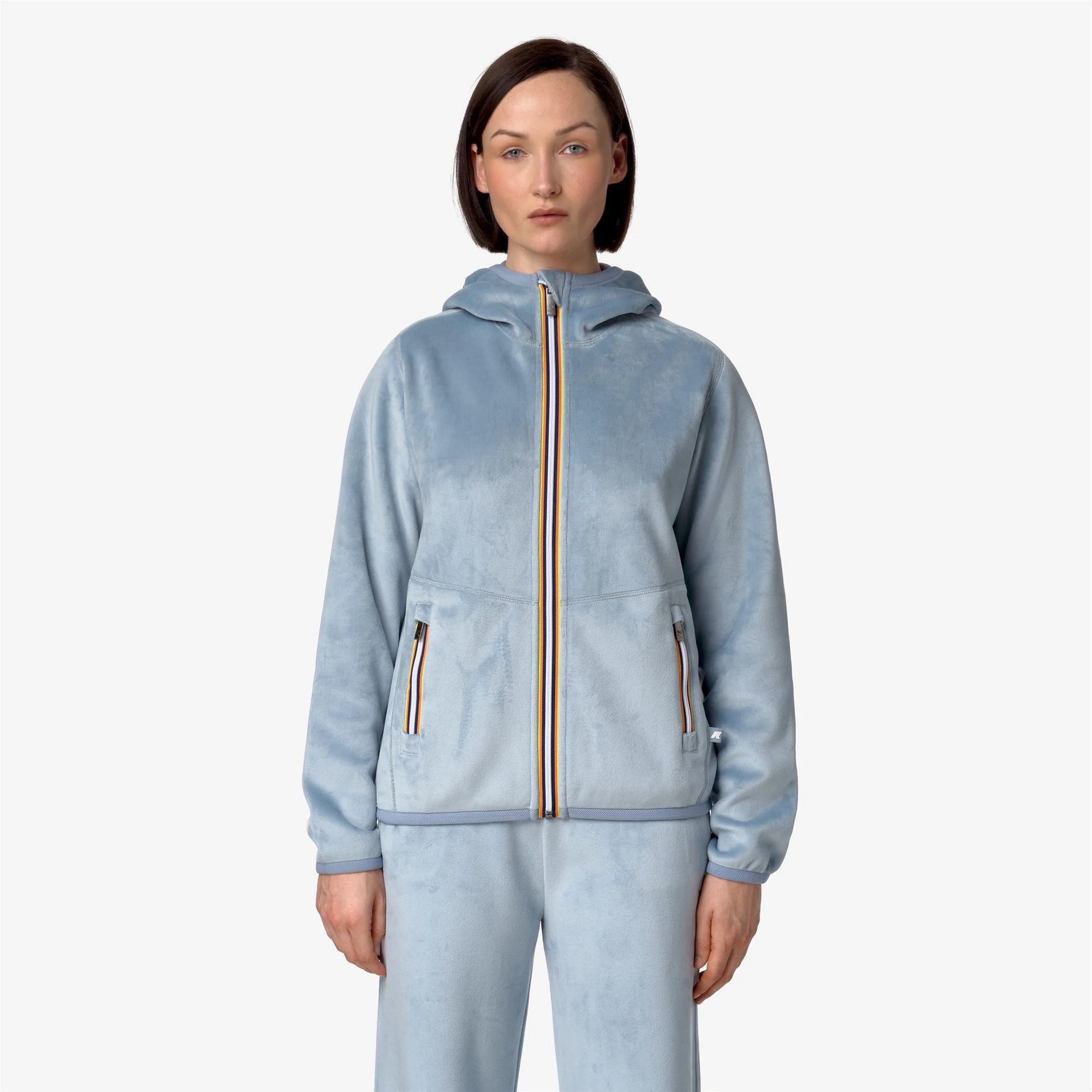 LILY VELOUR POLAR REVERSIBLE - Fleece - Jacket - Woman - BLUE A-BLUE A - Image 4