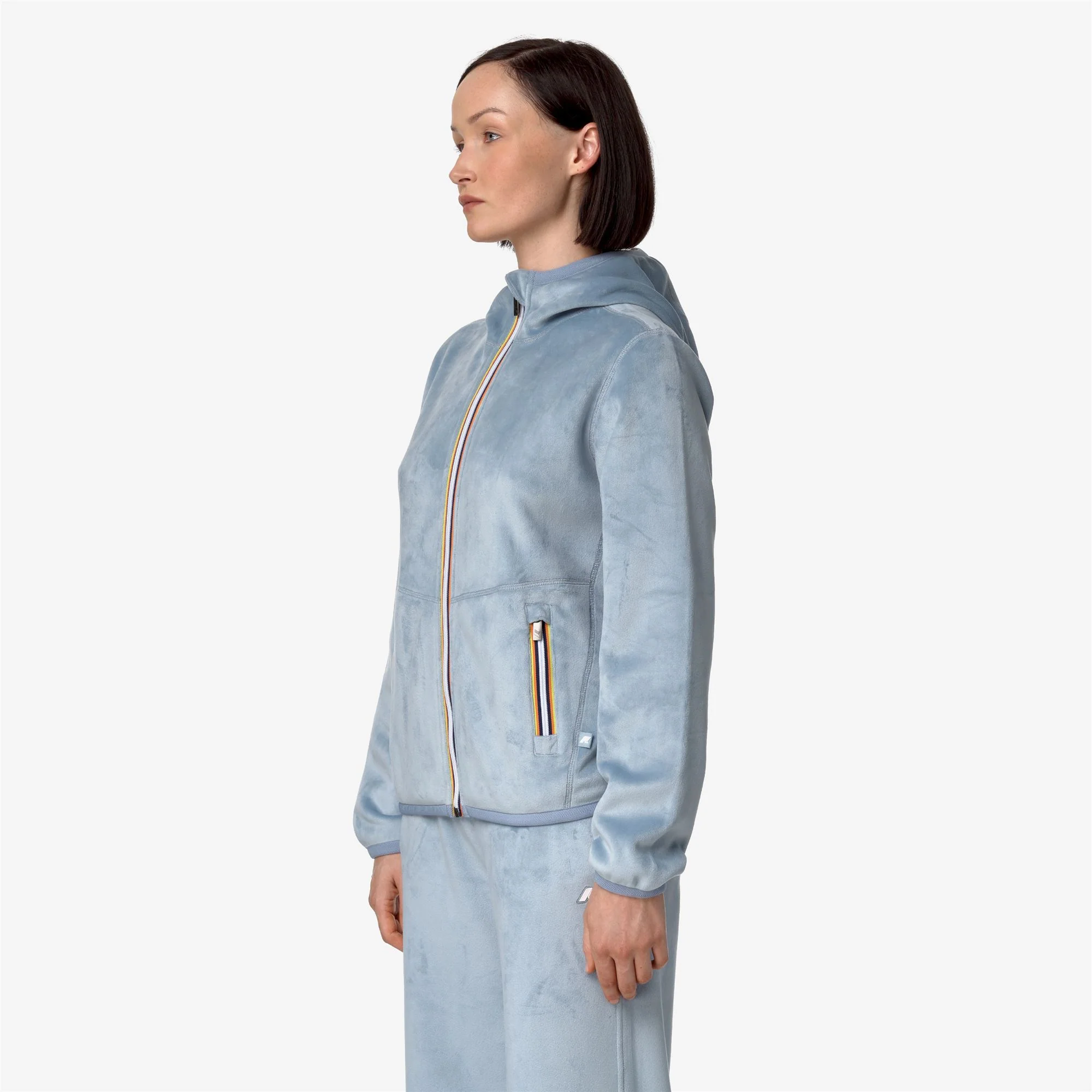 LILY VELOUR POLAR REVERSIBLE - Fleece - Jacket - Woman - BLUE A-BLUE A - Image 5