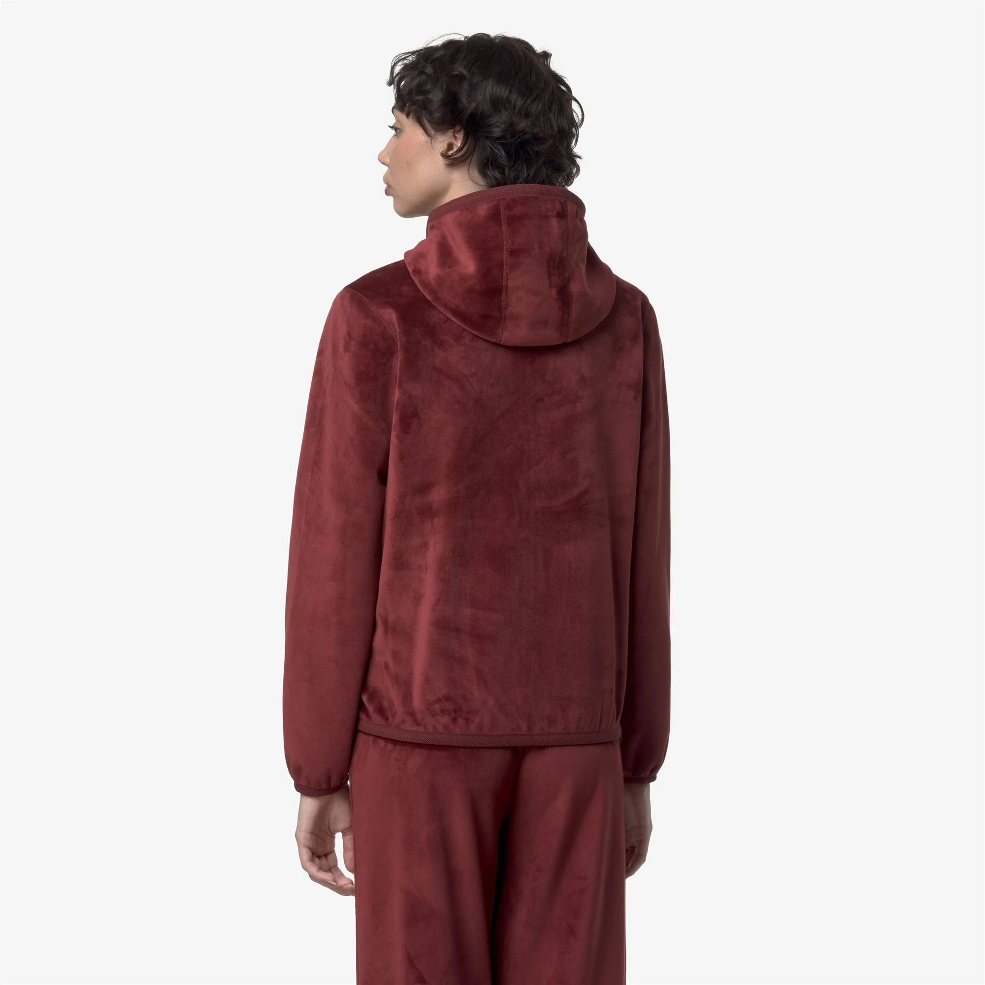 LILY VELOUR POLAR REVERSIBLE - Fleece - Jacket - Woman - RED SYRAH COMBO - Image 6