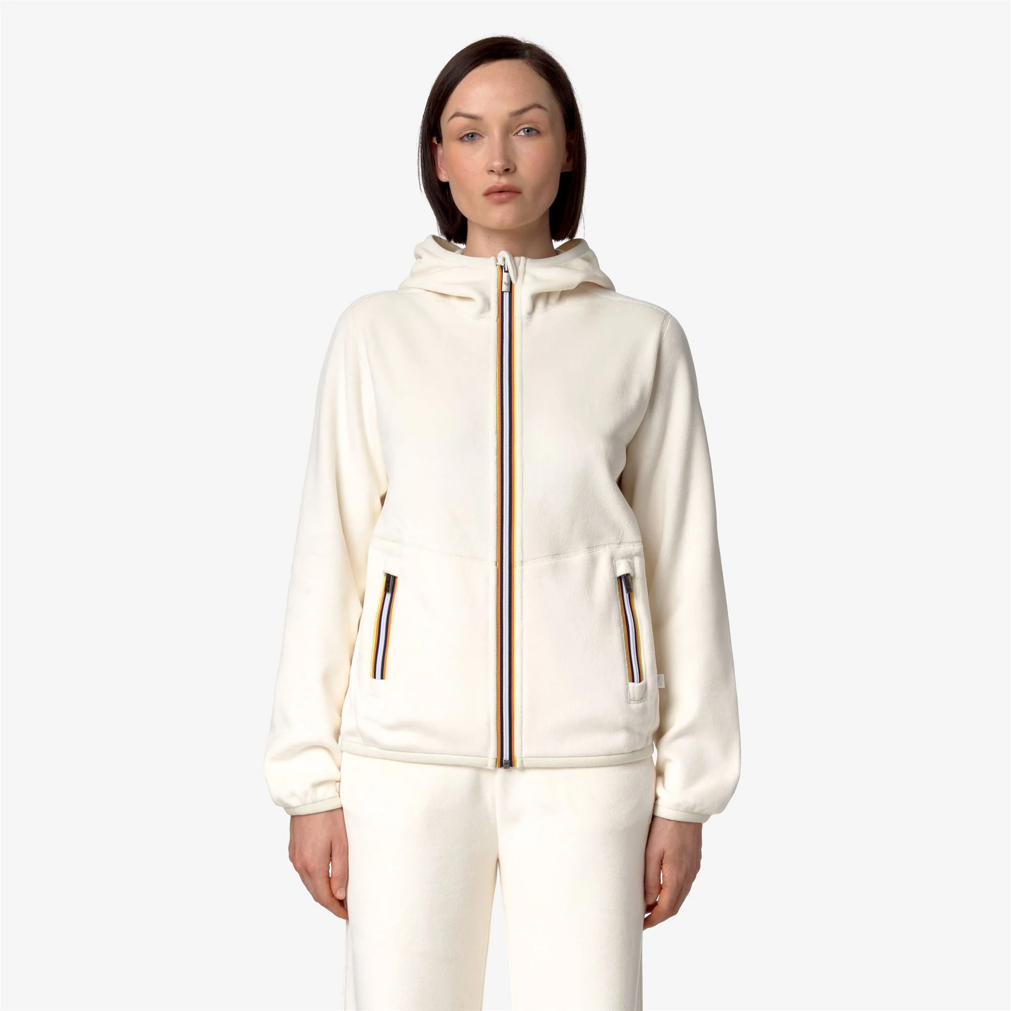 LILY VELOUR POLAR REVERSIBLE - Fleece - Jacket - Woman - WHITE G-WHITE G - Image 4