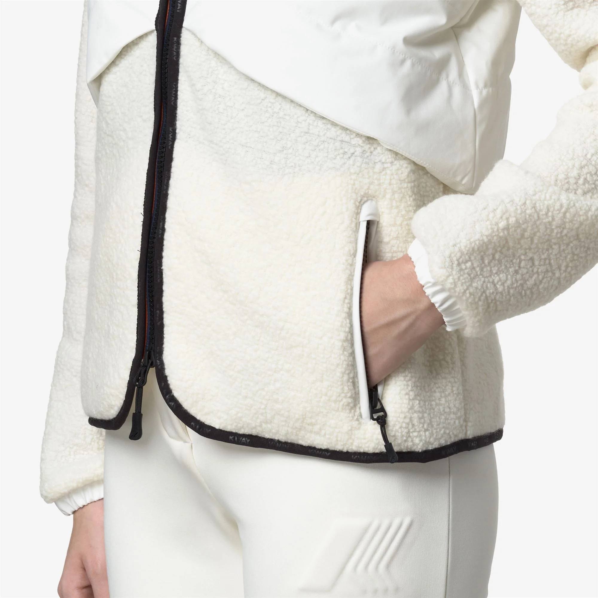 LUBERON W POLAR - Fleece - Jacket - Woman - WHITE GARDENIA - Image 2