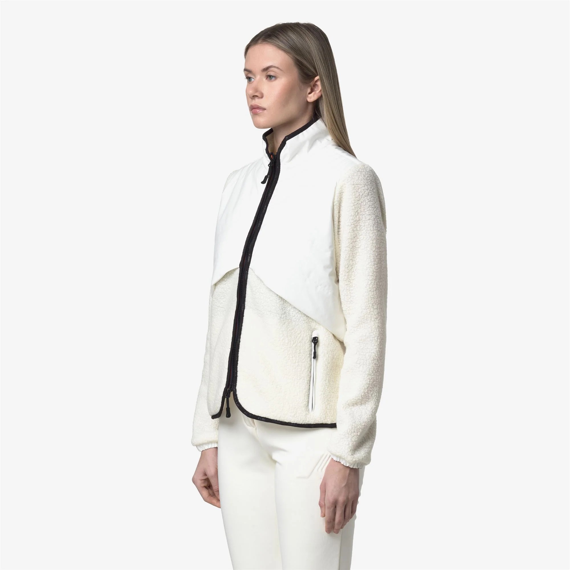 LUBERON W POLAR - Fleece - Jacket - Woman - WHITE GARDENIA - Image 4