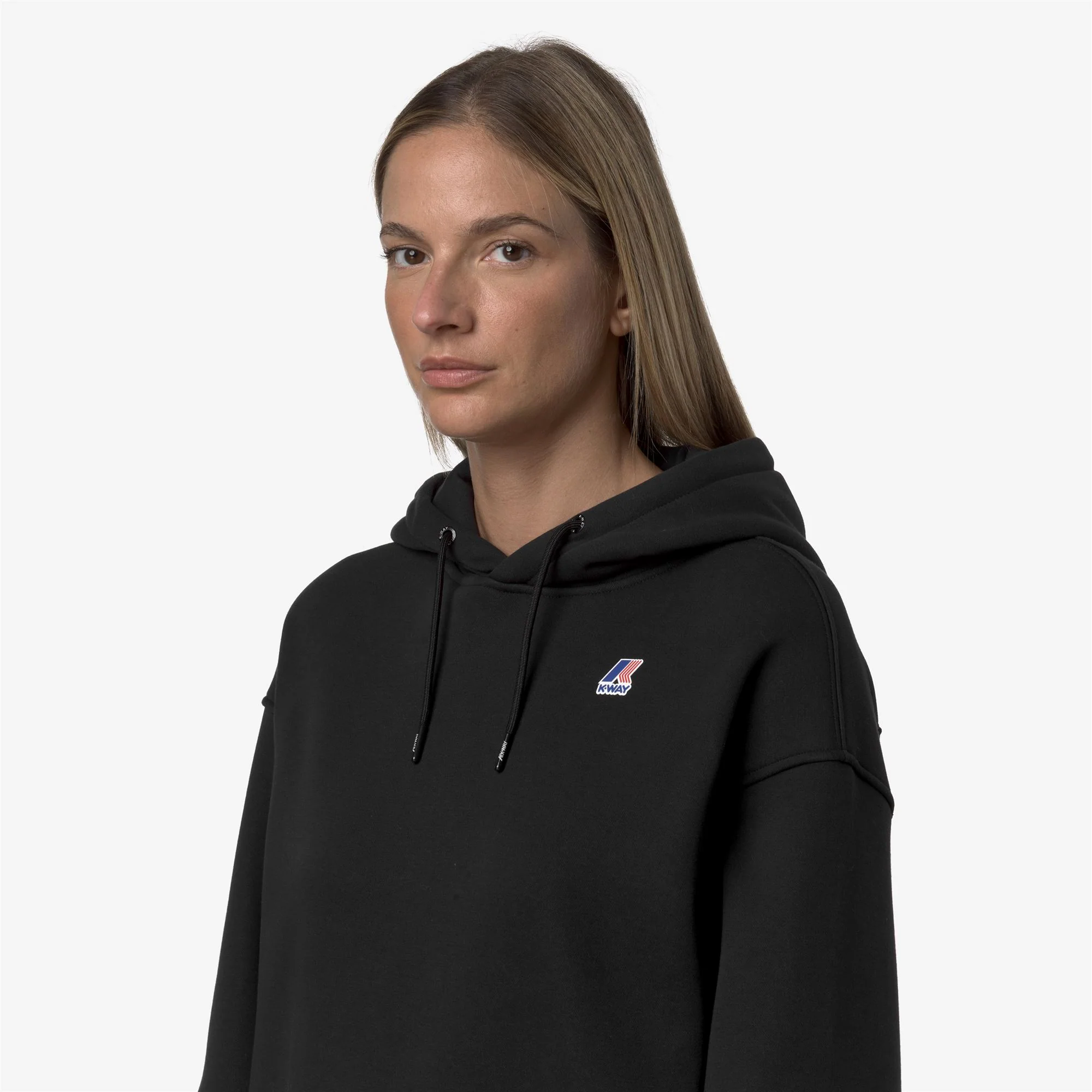 NINETTE BRUSHED PC - Fleece - Hoodie - Woman - BLACK PURE - Image 2