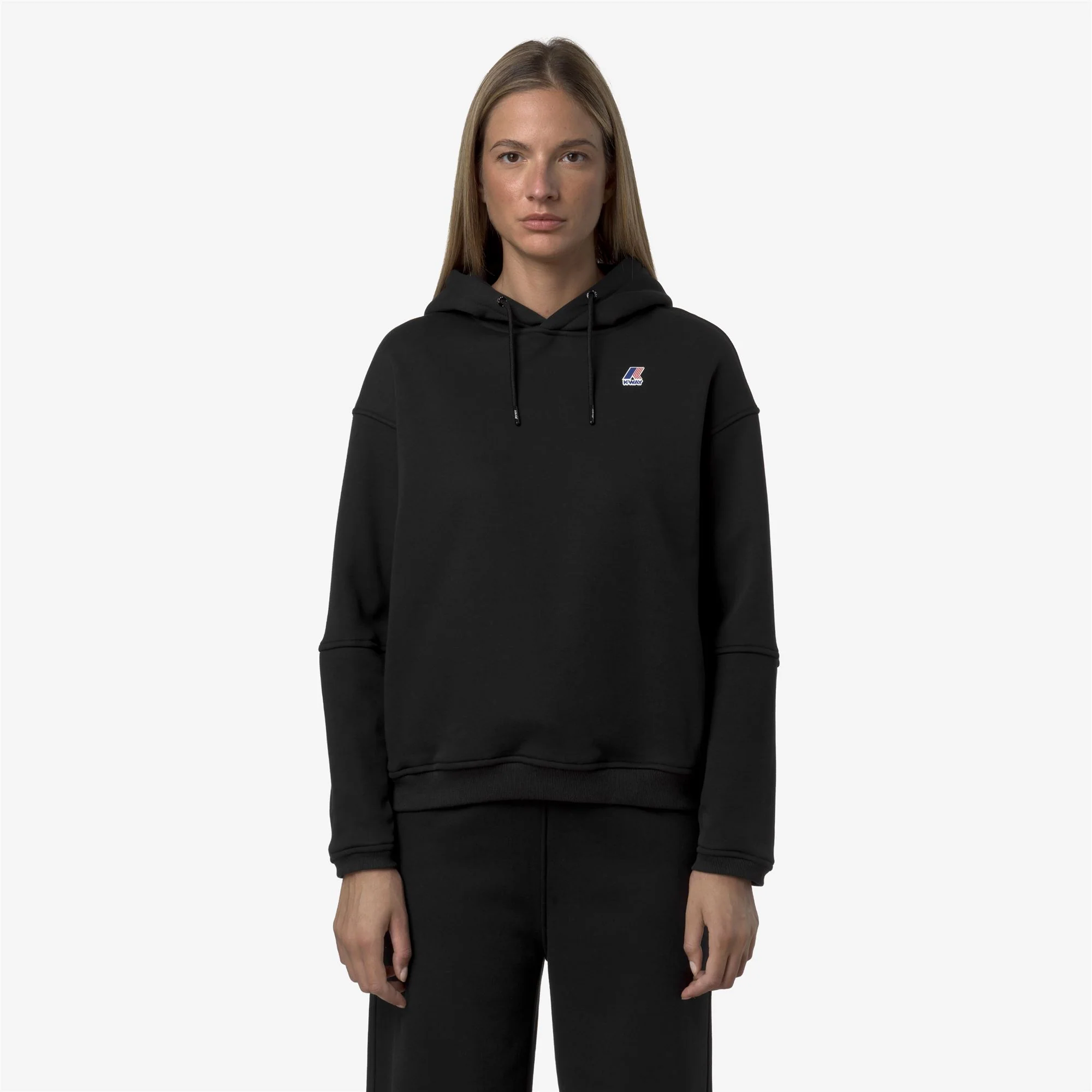 NINETTE BRUSHED PC - Fleece - Hoodie - Woman - BLACK PURE - Image 3