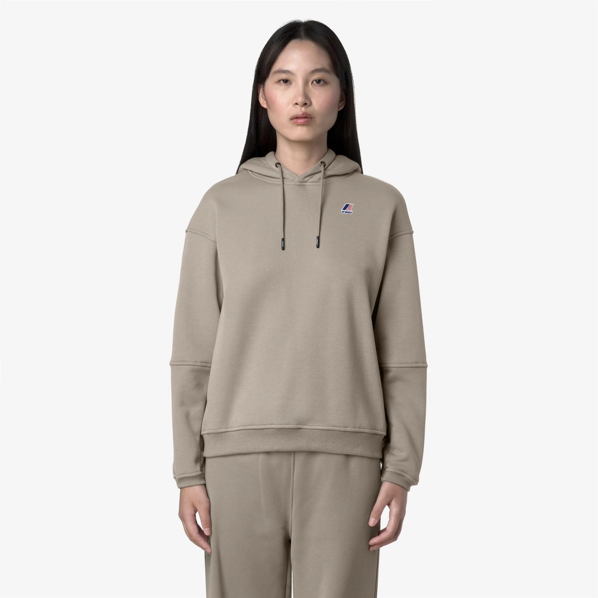 NINETTE BRUSHED PC - Fleece - Hoodie - Woman - GREEN OAK - Image 3