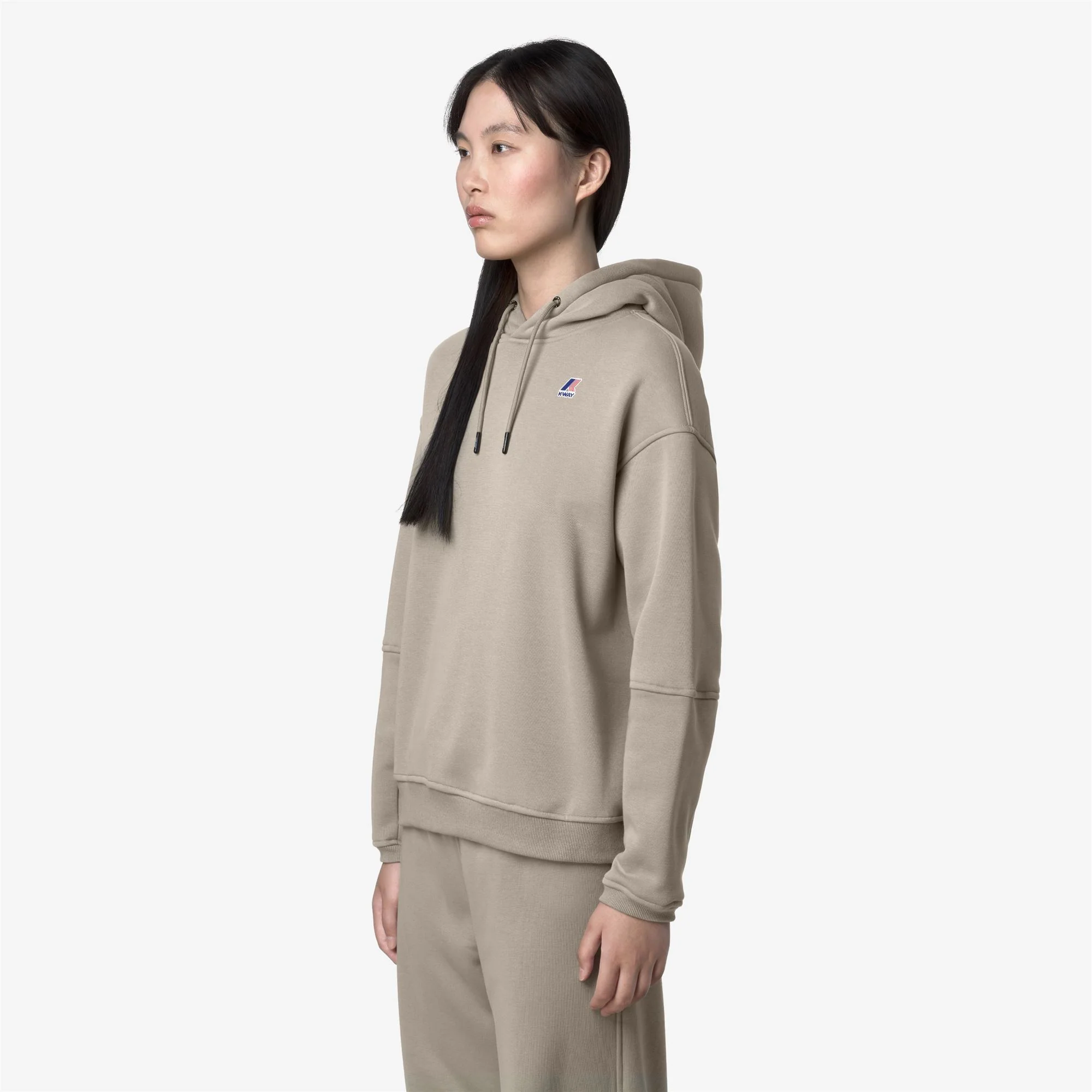 NINETTE BRUSHED PC - Fleece - Hoodie - Woman - GREEN OAK - Image 4