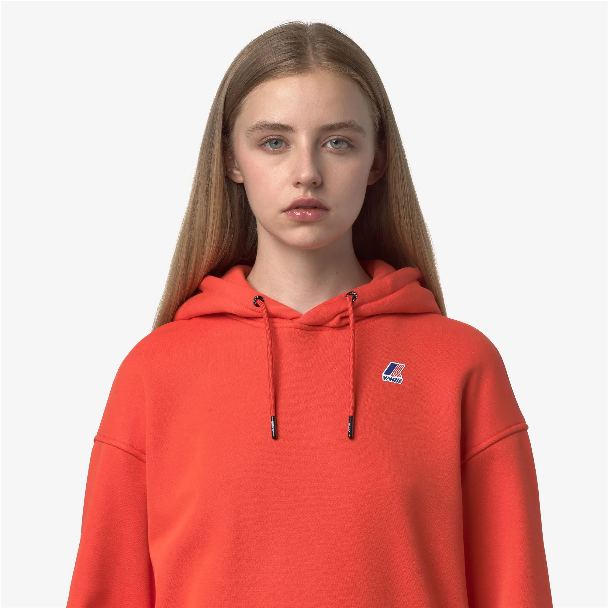 NINETTE BRUSHED PC - Fleece - Hoodie - Woman - ORANGE FIESTA - Image 2