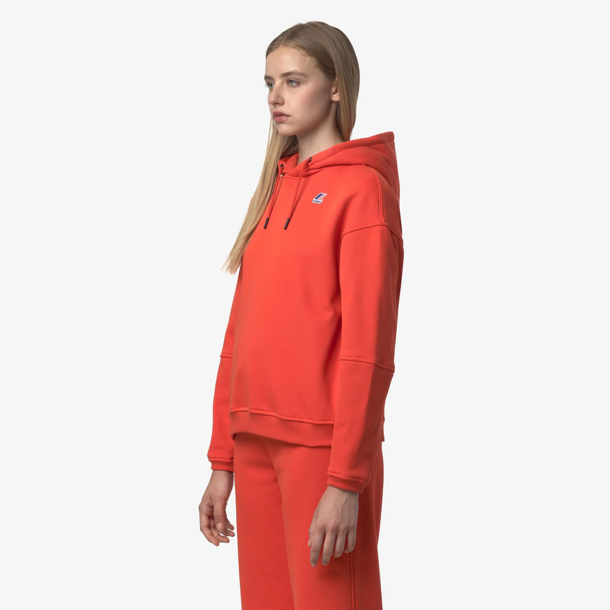 NINETTE BRUSHED PC - Fleece - Hoodie - Woman - ORANGE FIESTA - Image 4