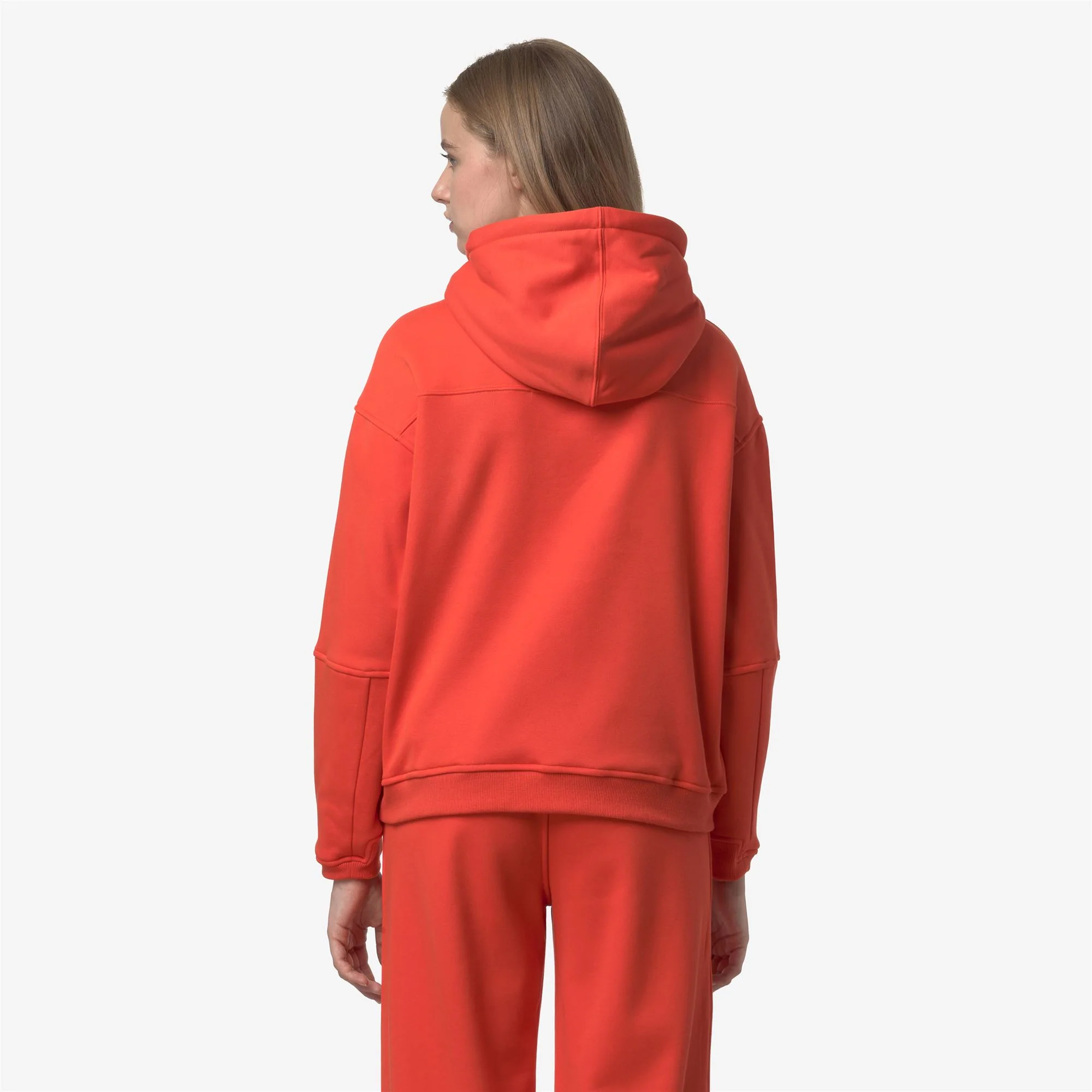 NINETTE BRUSHED PC - Fleece - Hoodie - Woman - ORANGE FIESTA - Image 5