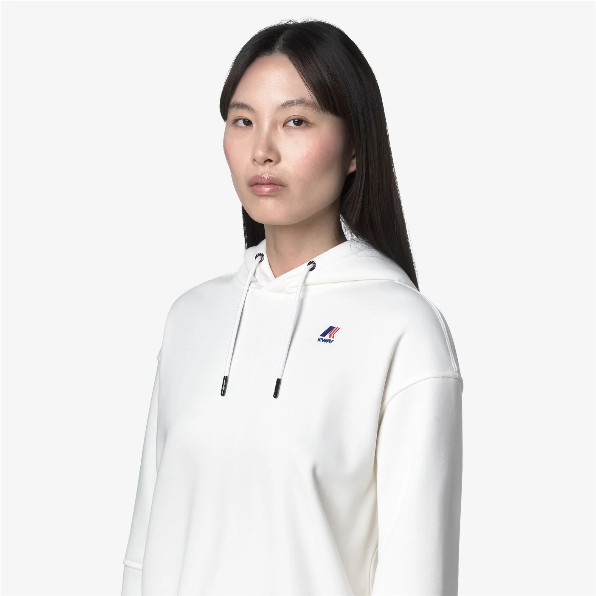 NINETTE BRUSHED PC - Fleece - Hoodie - Woman - WHITE GARDENIA - Image 2
