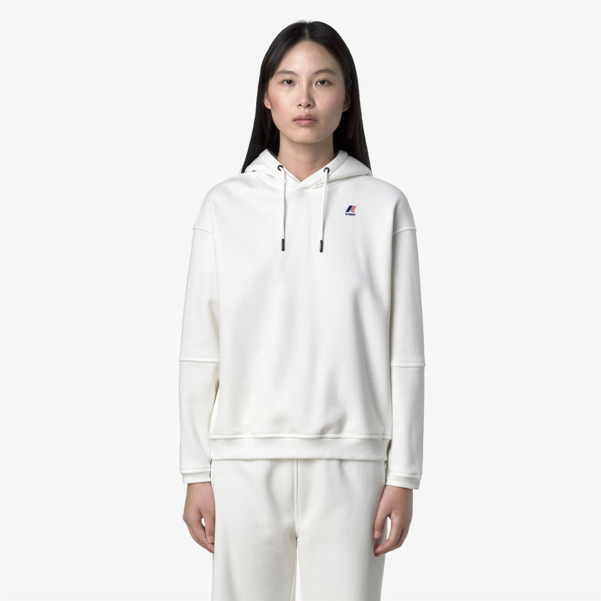 NINETTE BRUSHED PC - Fleece - Hoodie - Woman - WHITE GARDENIA - Image 3