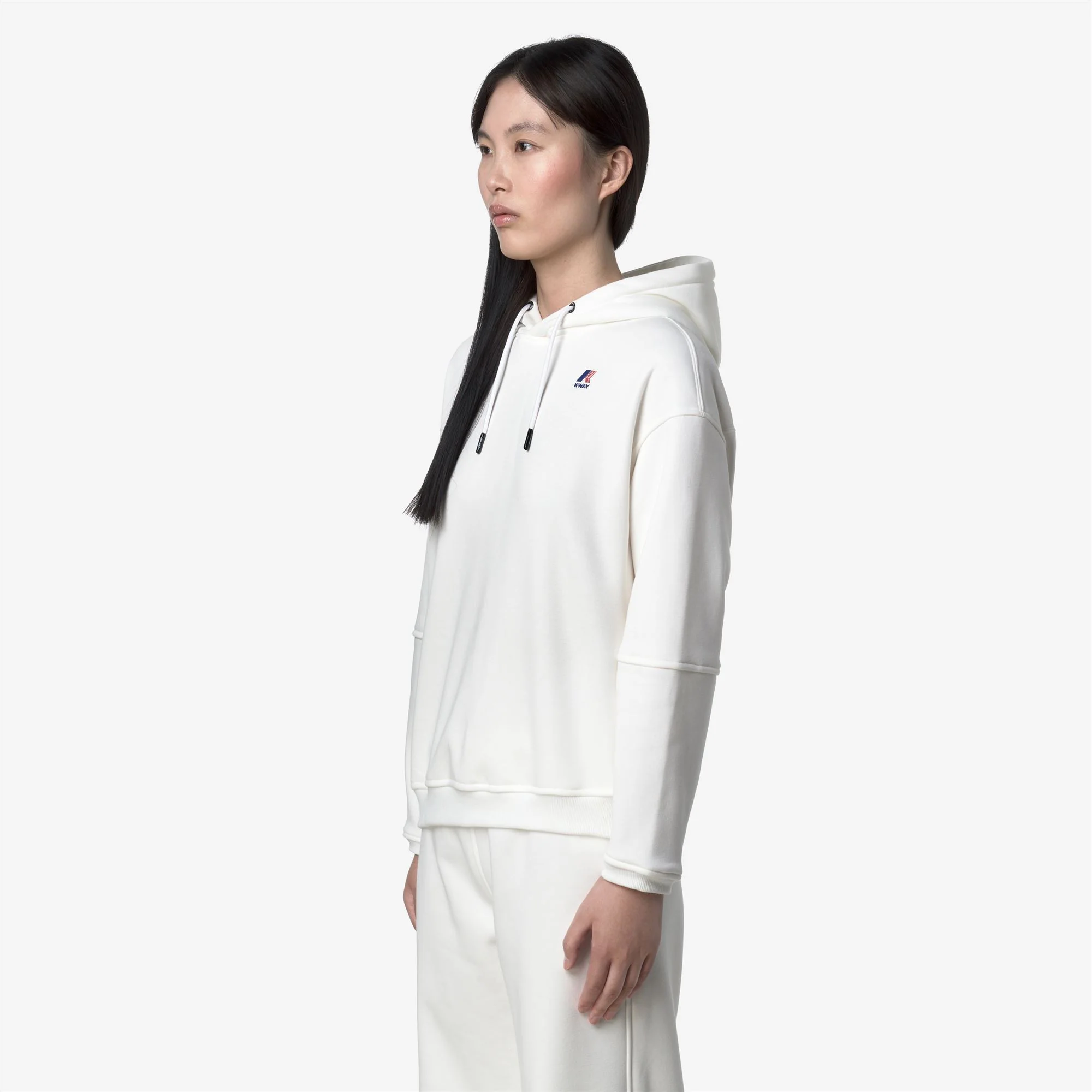 NINETTE BRUSHED PC - Fleece - Hoodie - Woman - WHITE GARDENIA - Image 4