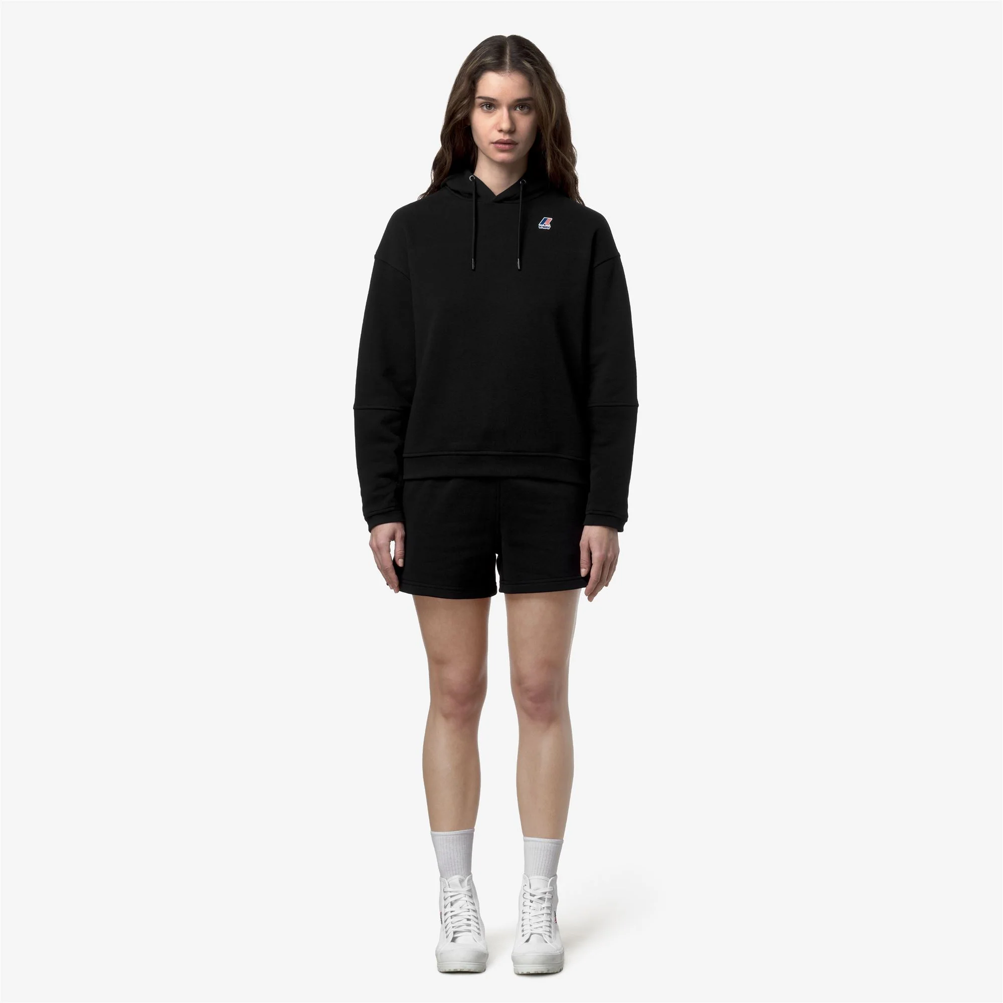NINETTE POLY COTTON - Fleece - Jumper - Woman - BLACK PURE - Image 3