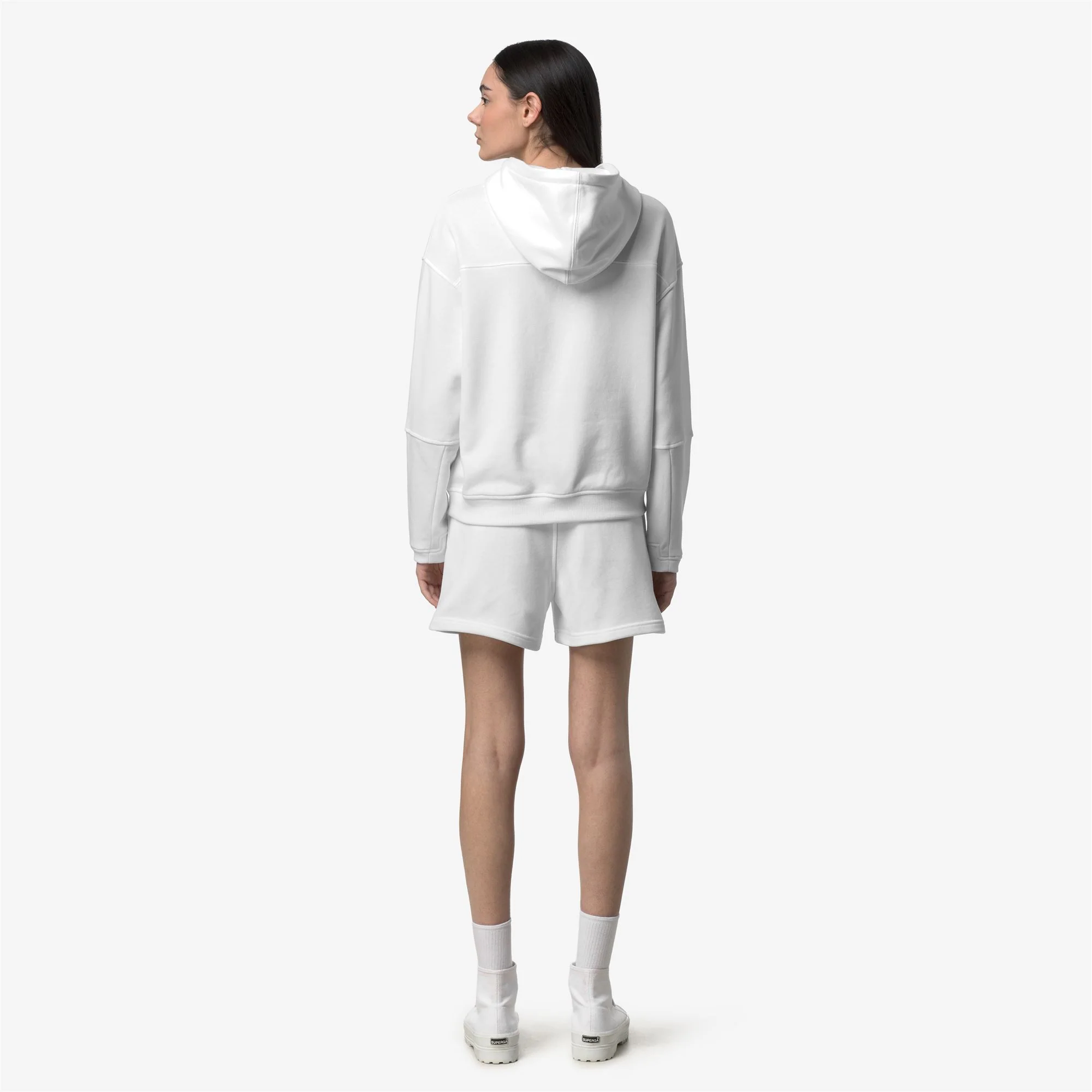 NINETTE POLY COTTON - Fleece - Jumper - Woman - WHITE - Image 5