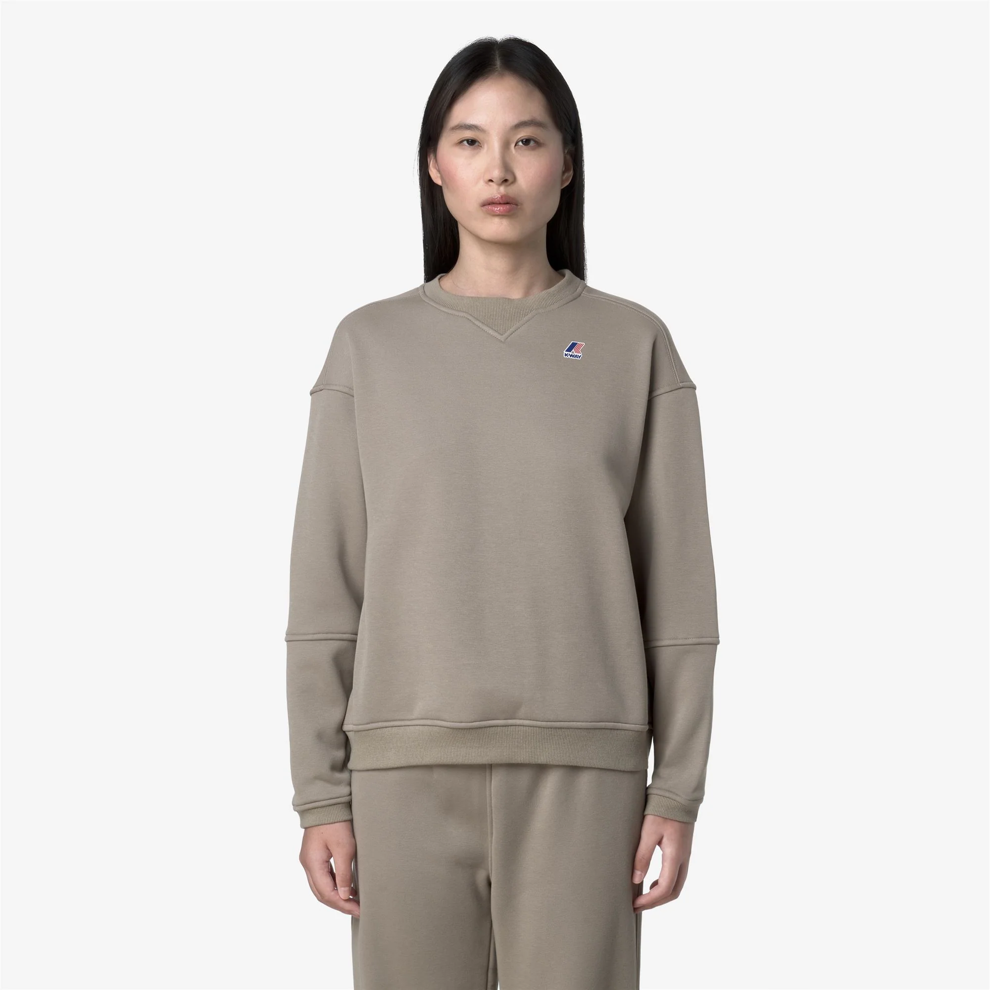 NOELLA BRUSHED PC - Fleece - Jumper - Woman - GREEN OAK - Image 3