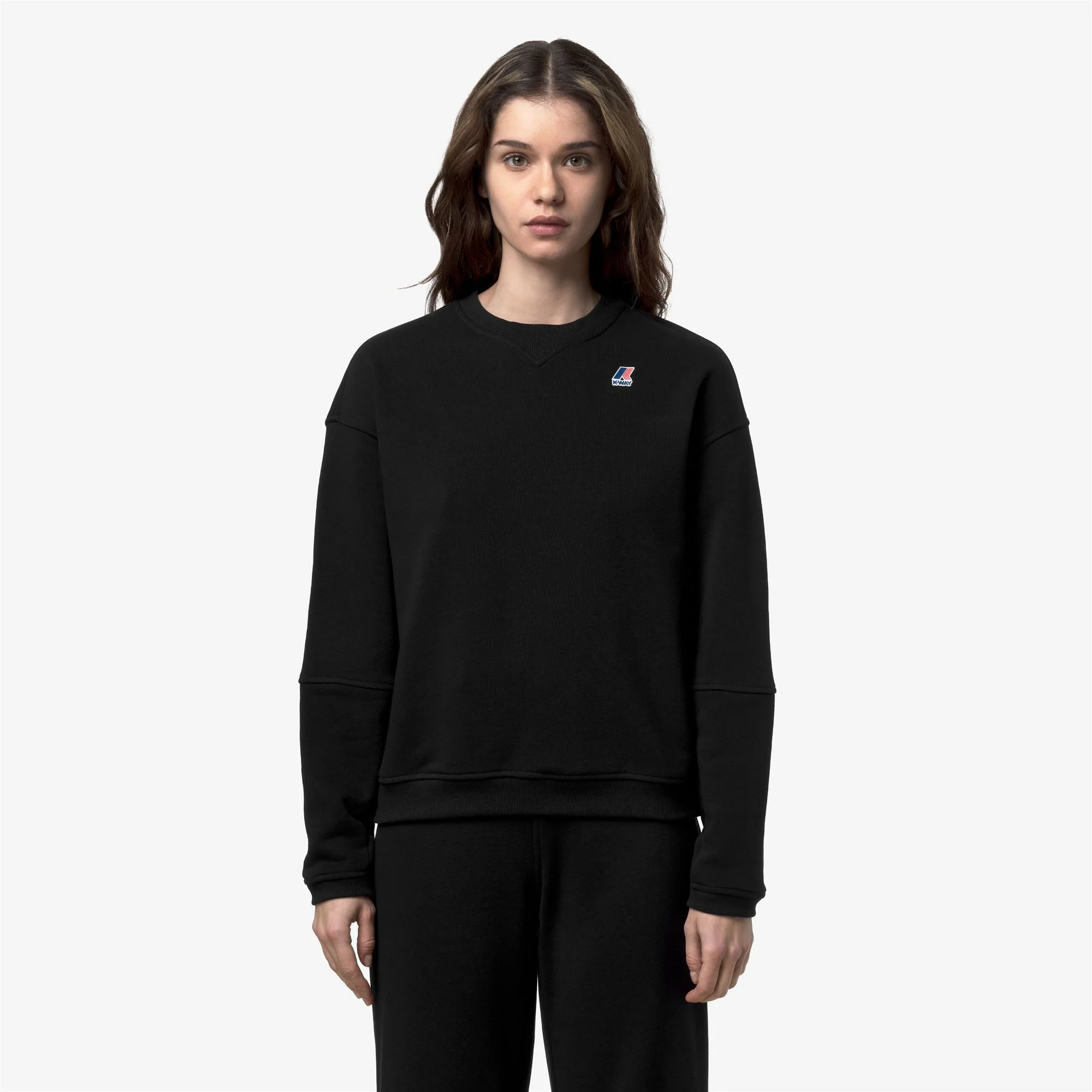 NOELLA POLY COTTON - Fleece - Pull  Over - Woman - BLACK PURE - Image 3
