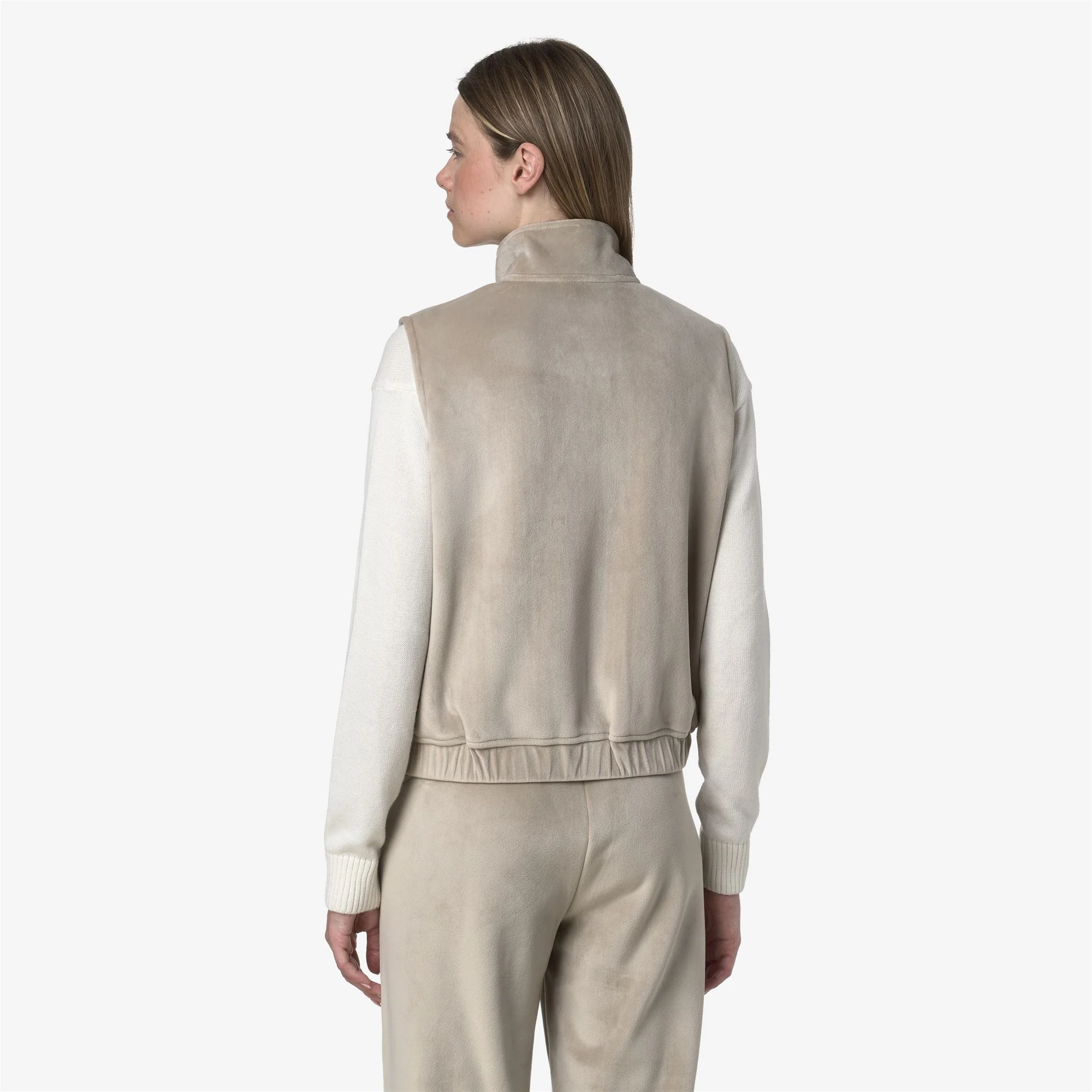 VIVIELME VELOUR POLAR - Fleece - Vest - Woman - BEIGE CASHMERE-BEIGE CASHMERE - Image 5