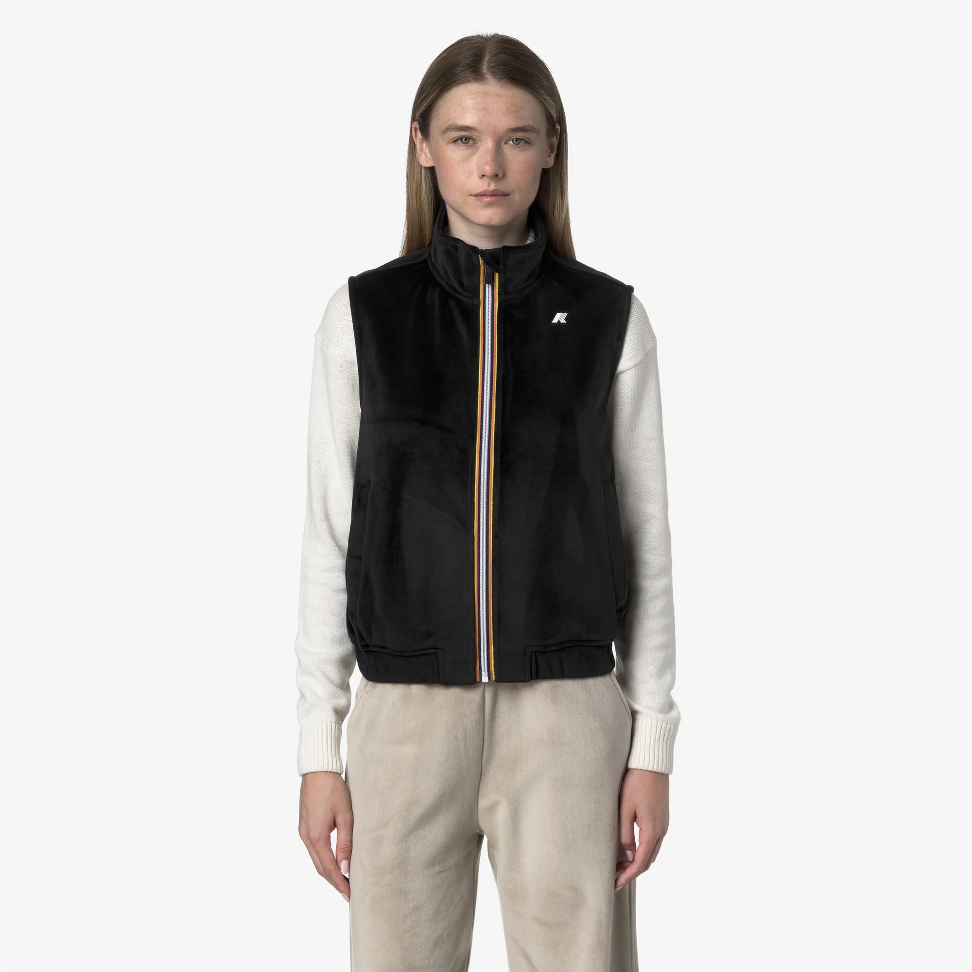 VIVIELME VELOUR POLAR - Fleece - Vest - Woman - BLACK PURE-BLACK PURE - Image 3