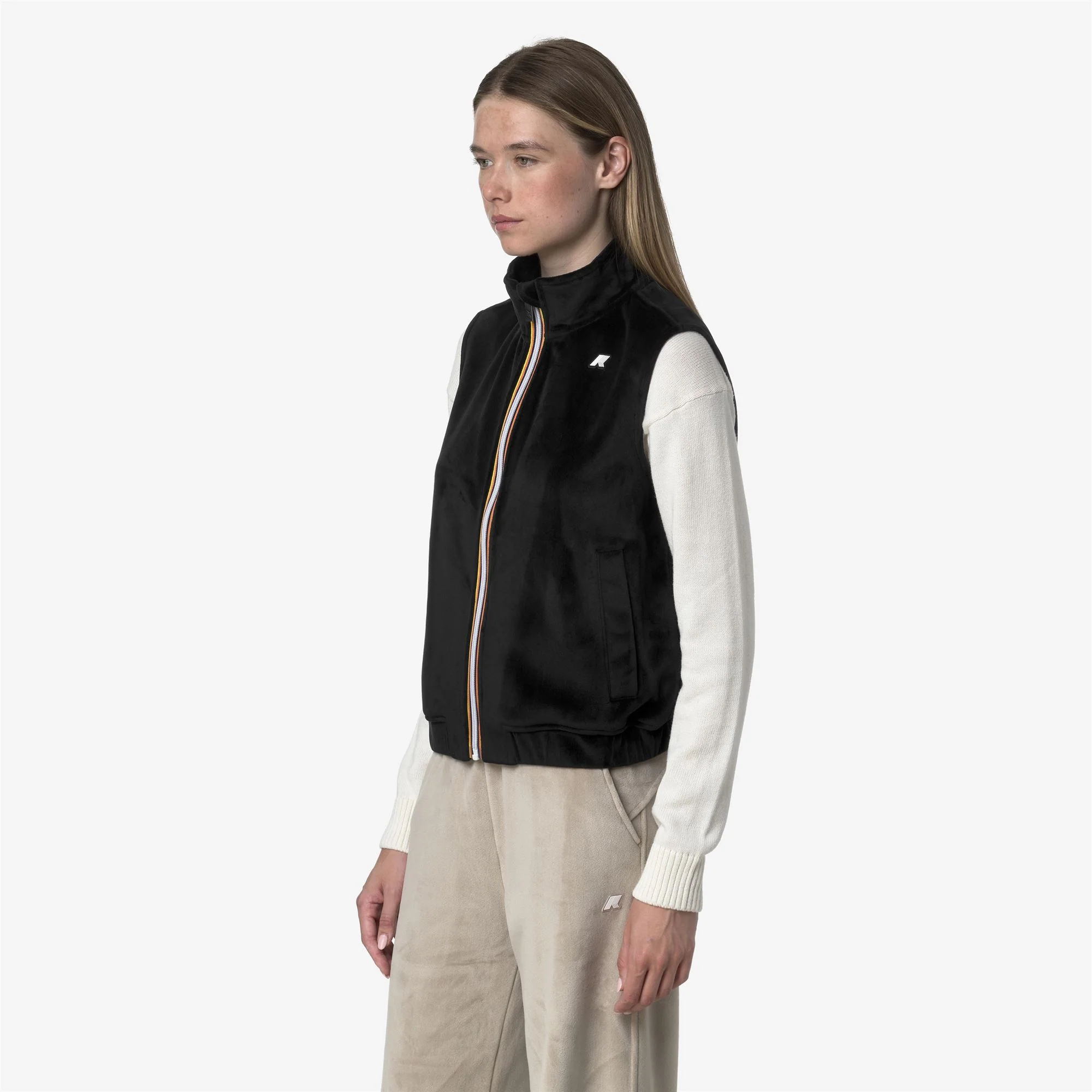 VIVIELME VELOUR POLAR - Fleece - Vest - Woman - BLACK PURE-BLACK PURE - Image 4
