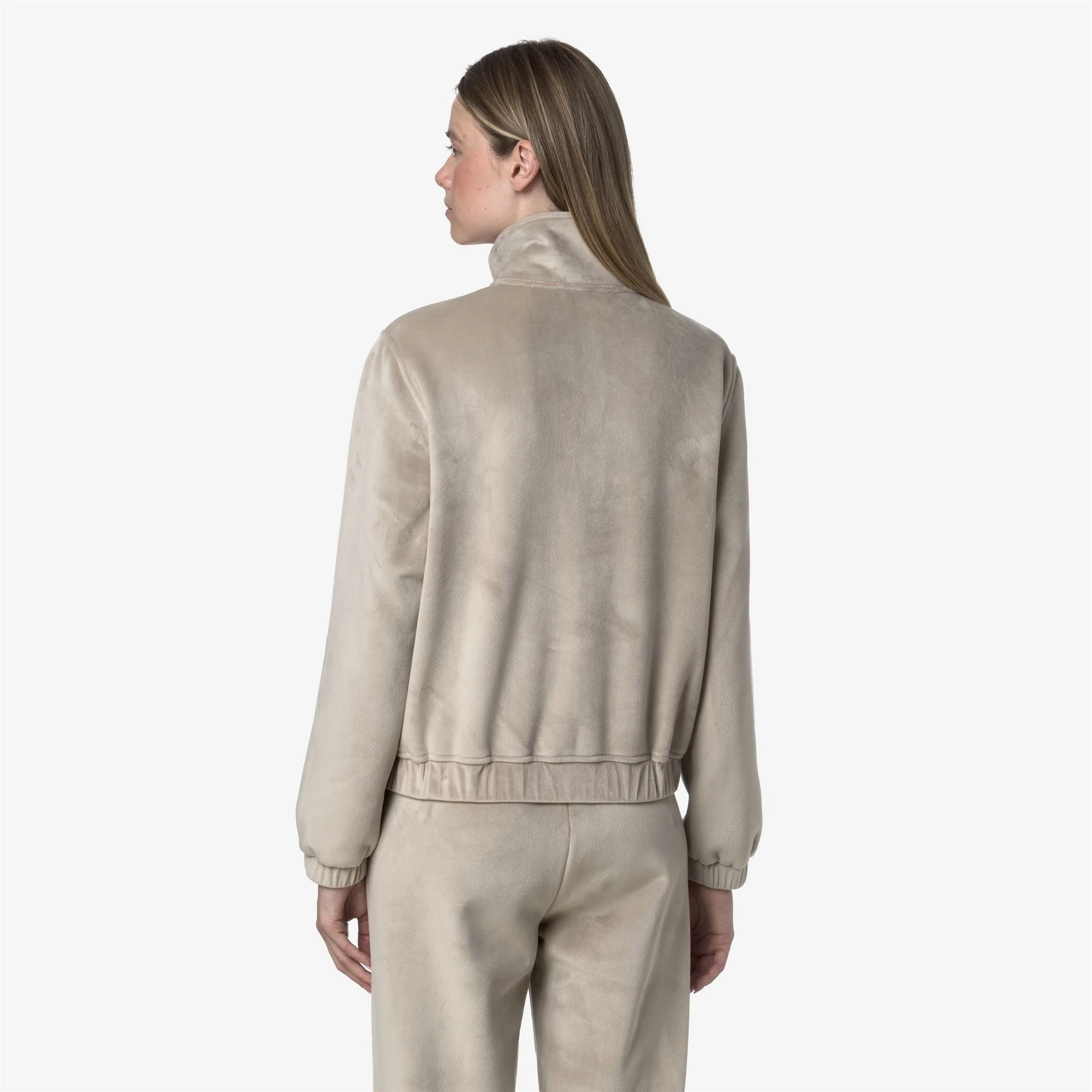 VIVIETTE VELOUR POLAR - Fleece - Jacket - Woman - BEIGE CASHMERE-BEIGE CASHMERE - Image 5