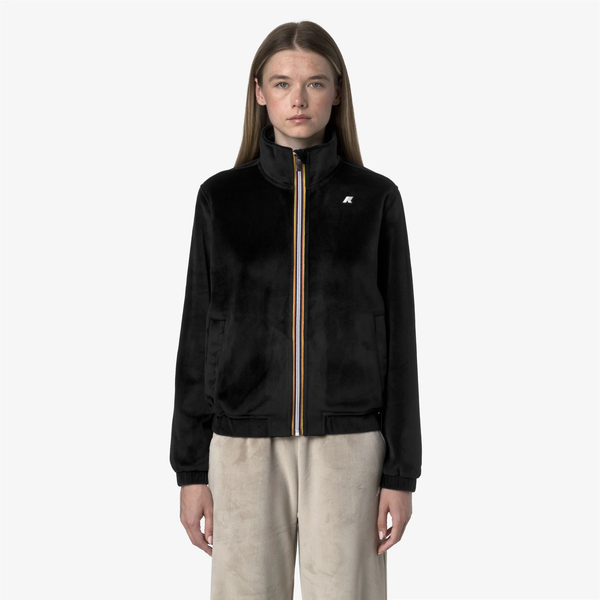 VIVIETTE VELOUR POLAR - Fleece - Jacket - Woman - BLACK PURE-BLACK PURE - Image 3