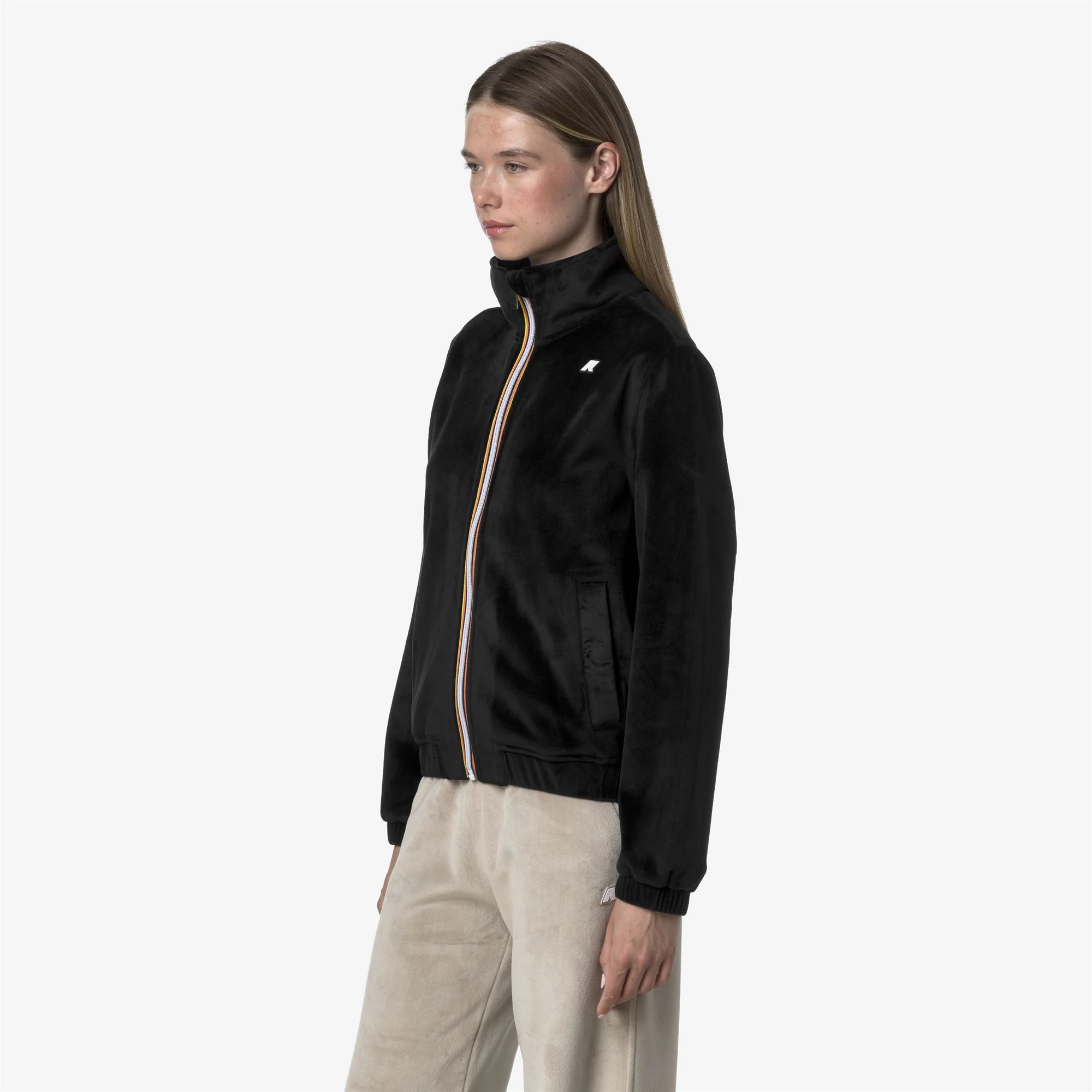 VIVIETTE VELOUR POLAR - Fleece - Jacket - Woman - BLACK PURE-BLACK PURE - Image 4
