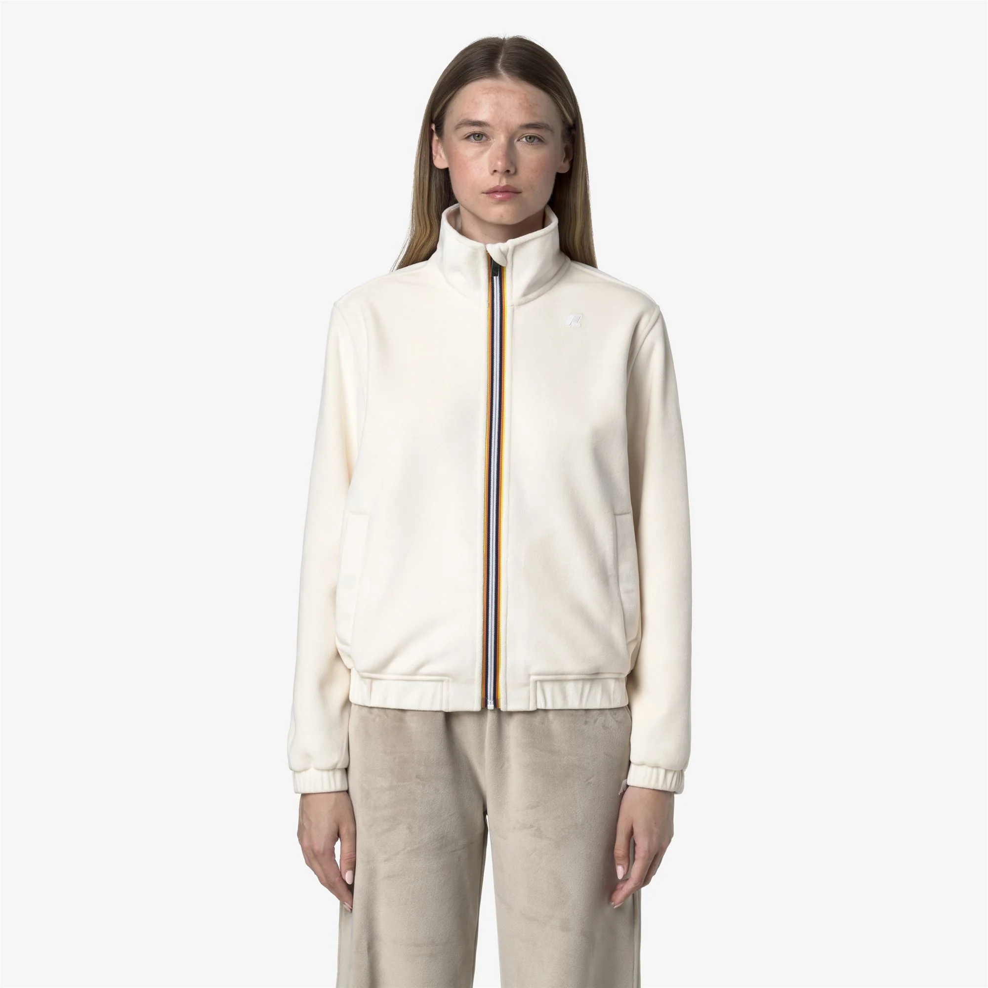 VIVIETTE VELOUR POLAR - Fleece - Jacket - Woman - WHITE G-WHITE G - Image 3