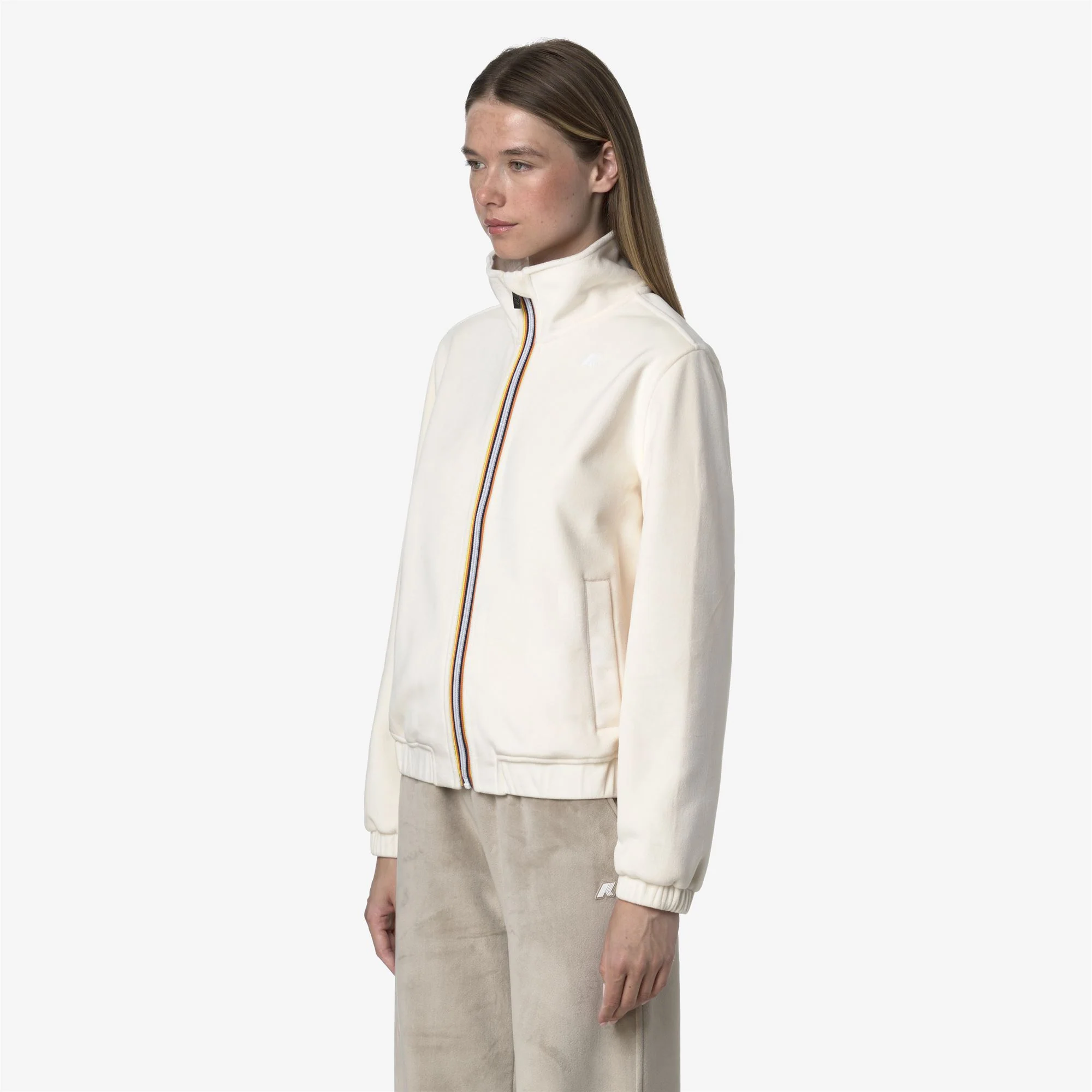 VIVIETTE VELOUR POLAR - Fleece - Jacket - Woman - WHITE G-WHITE G - Image 4