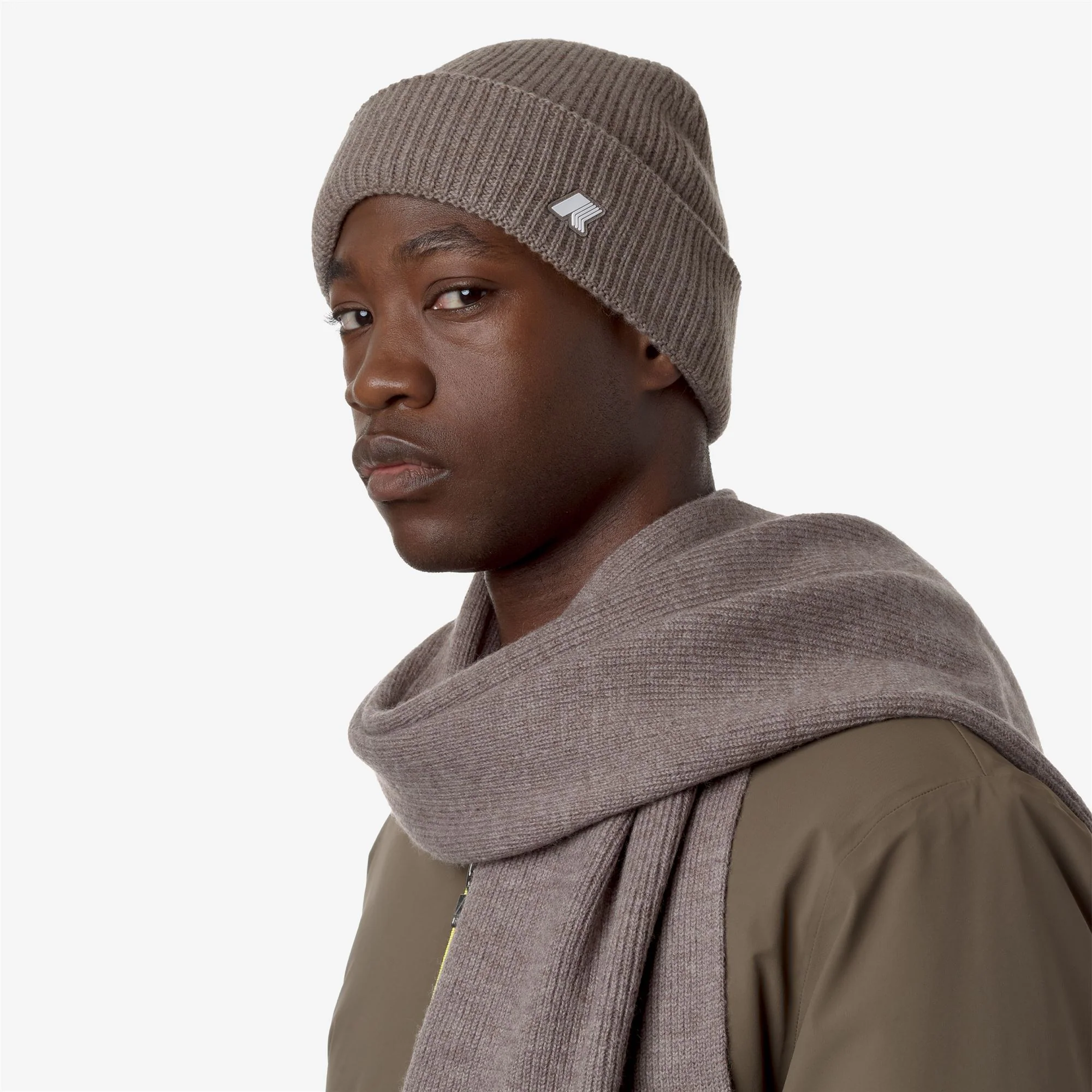 BRICE CARDIGAN STITCH WOOL - Headwear - Hat - Unisex - BEIGE TAUPE MELANGE - Image 2