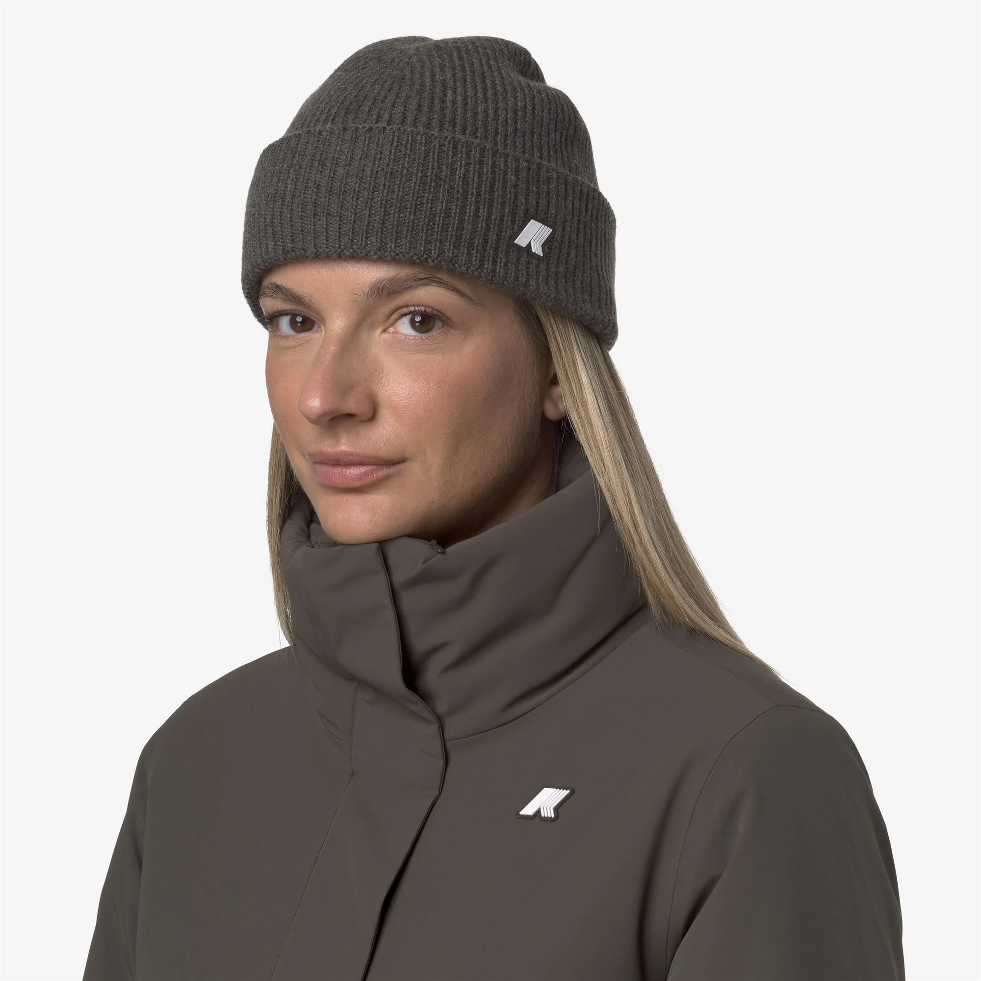 BRICE CARDIGAN STITCH WOOL - Headwear - Hat - Unisex - BLACK OLIVE MEL - Image 2
