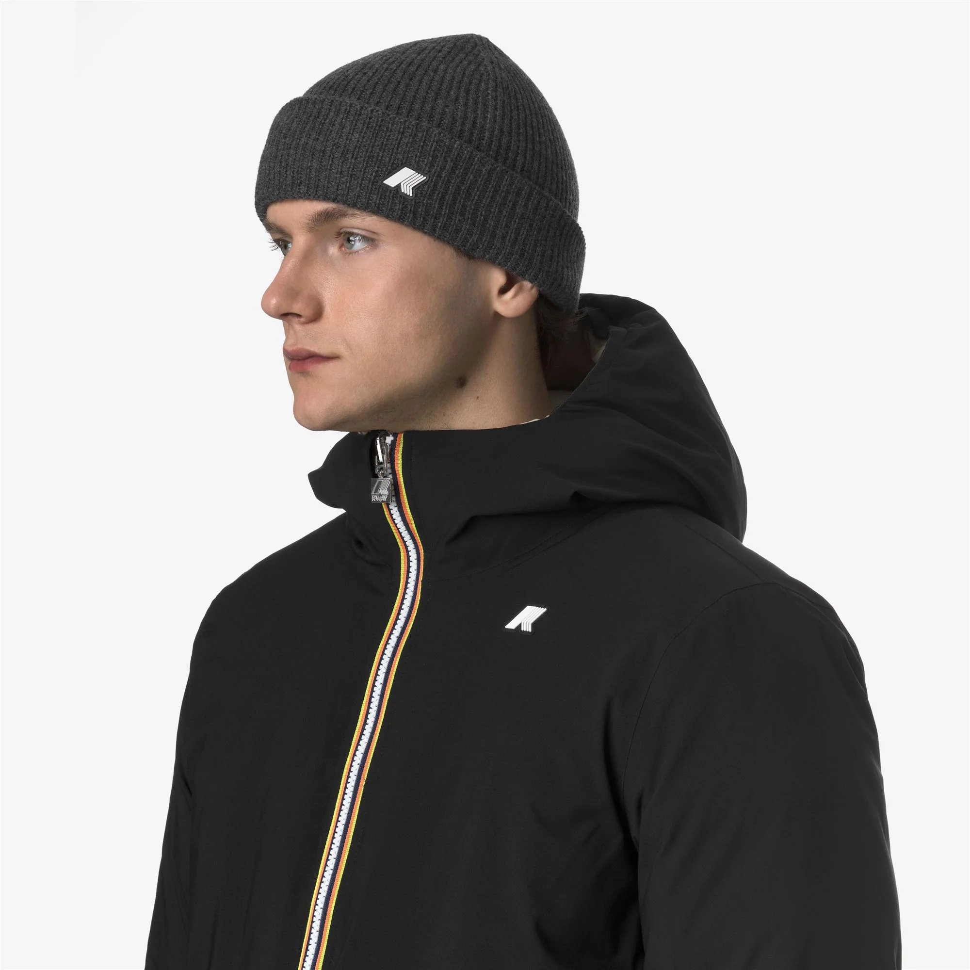 BRICE CARDIGAN STITCH WOOL - Headwear - Hat - Unisex - GREY SHADOW DK MELANGE - Image 2