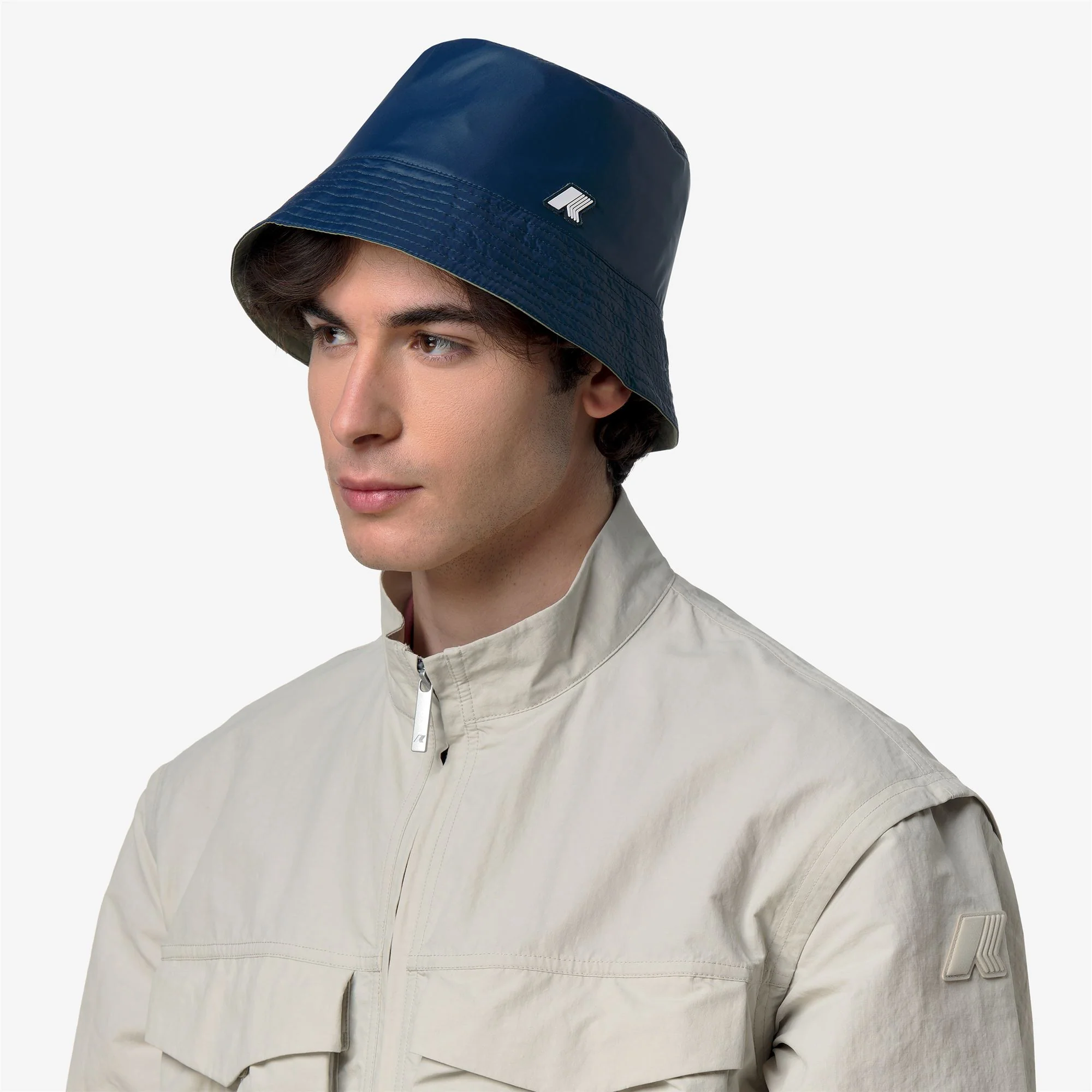 SHAVIT COTTON REVERSIBLE - Headwear - Hat - Unisex - GREEN LICHEN-BLUE INSIGNIA - Image 4