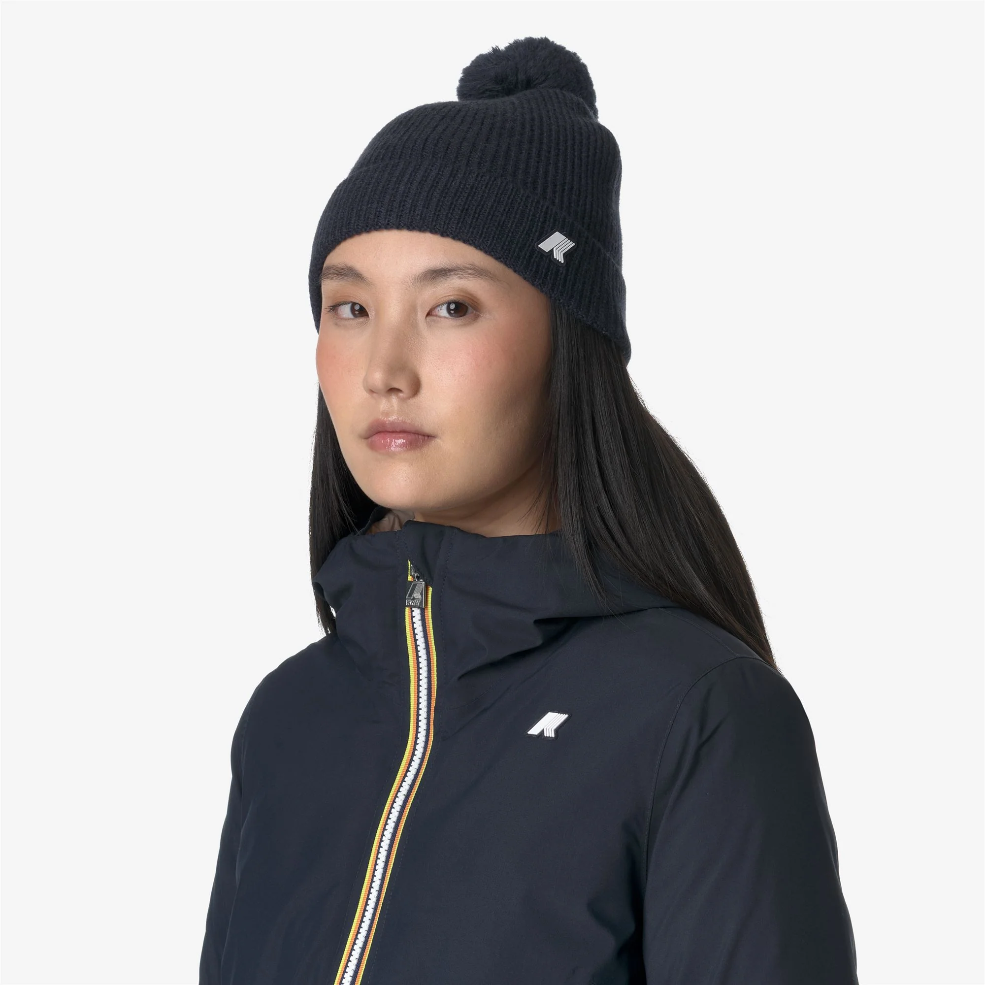 VINCIENNE CARDIGAN STITCH WOOL - Headwear - Hat - Unisex - BLUE DEPTH MELANGE - Image 2