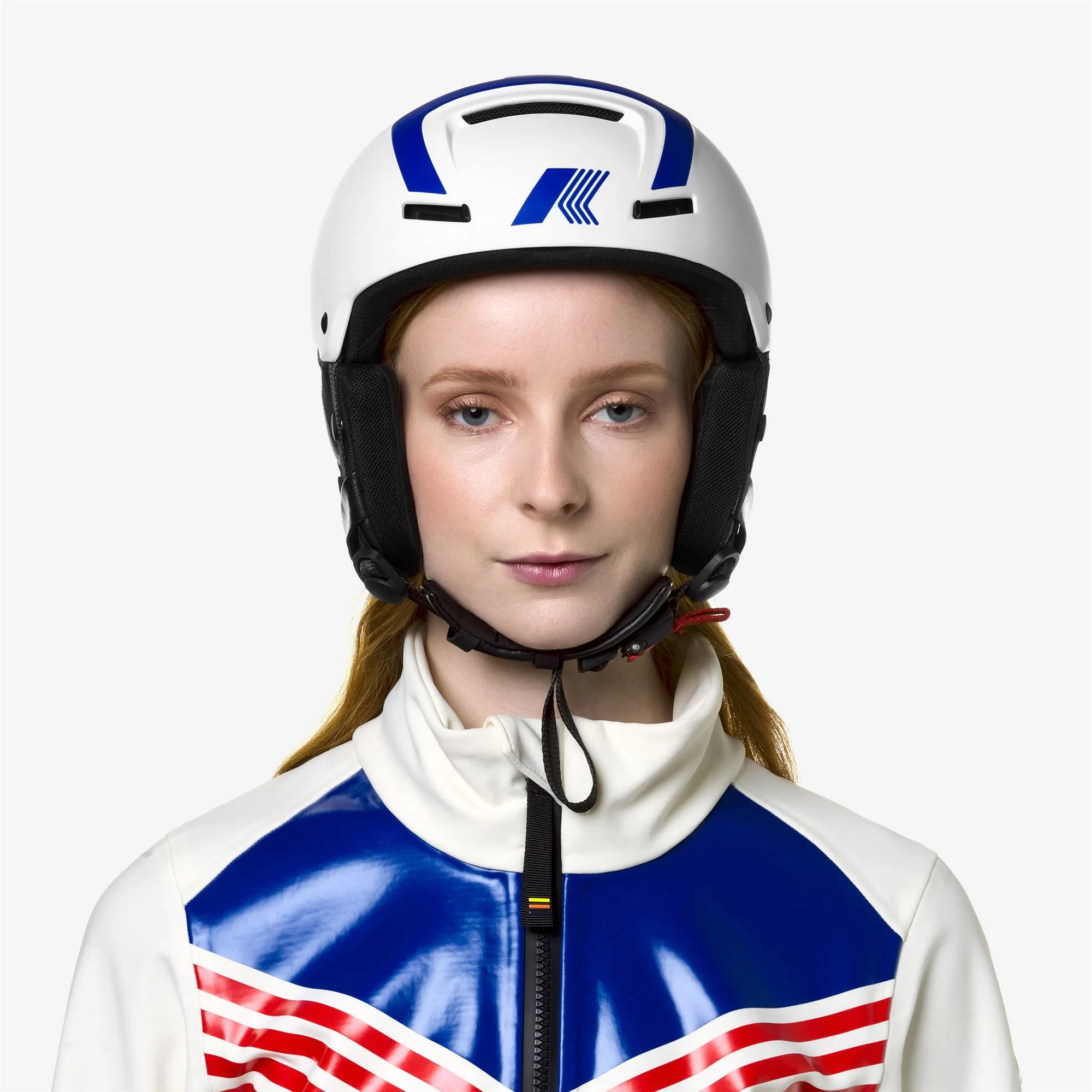 FAITO K-Way - Helmets - Helmet - Unisex - WHITE-BLUE LOGO-RED LOGO - Image 6