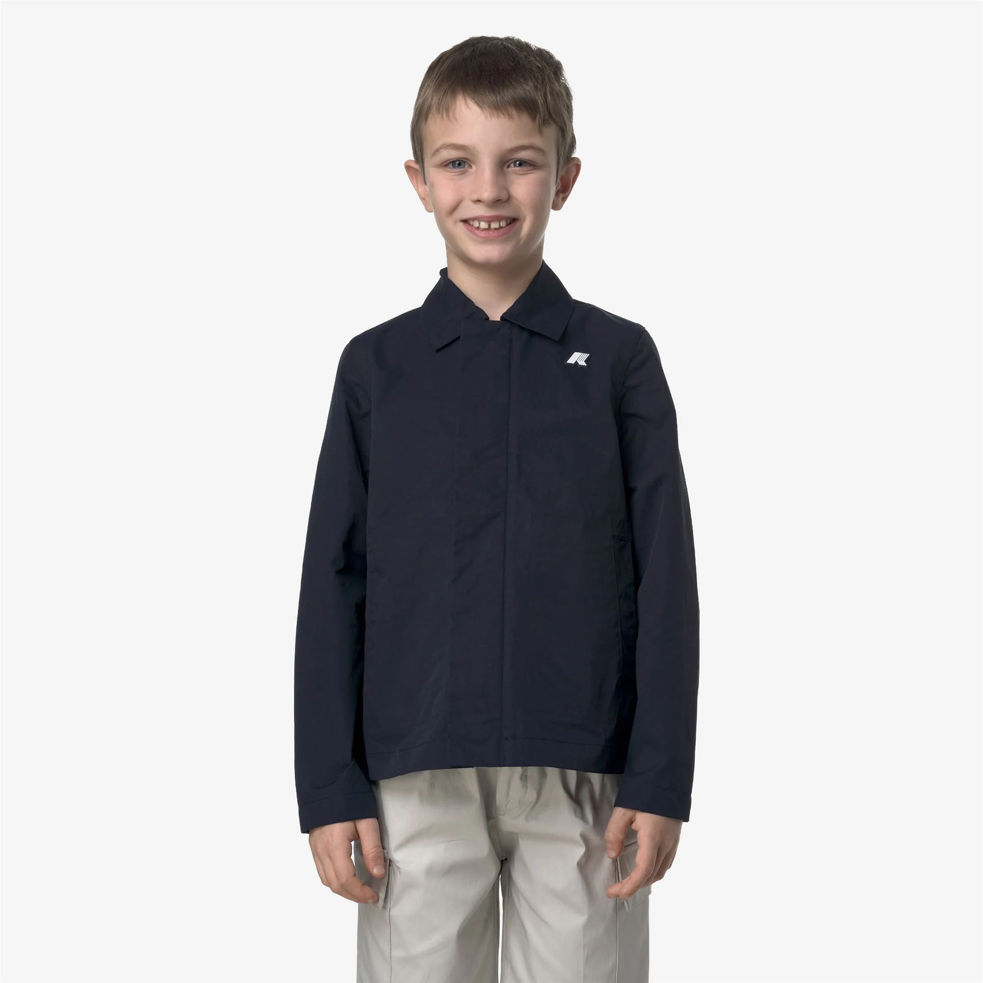 P. BROEN COTTON NYLON - Jackets - Mid - Boy - BLUE DEPTH - Image 3