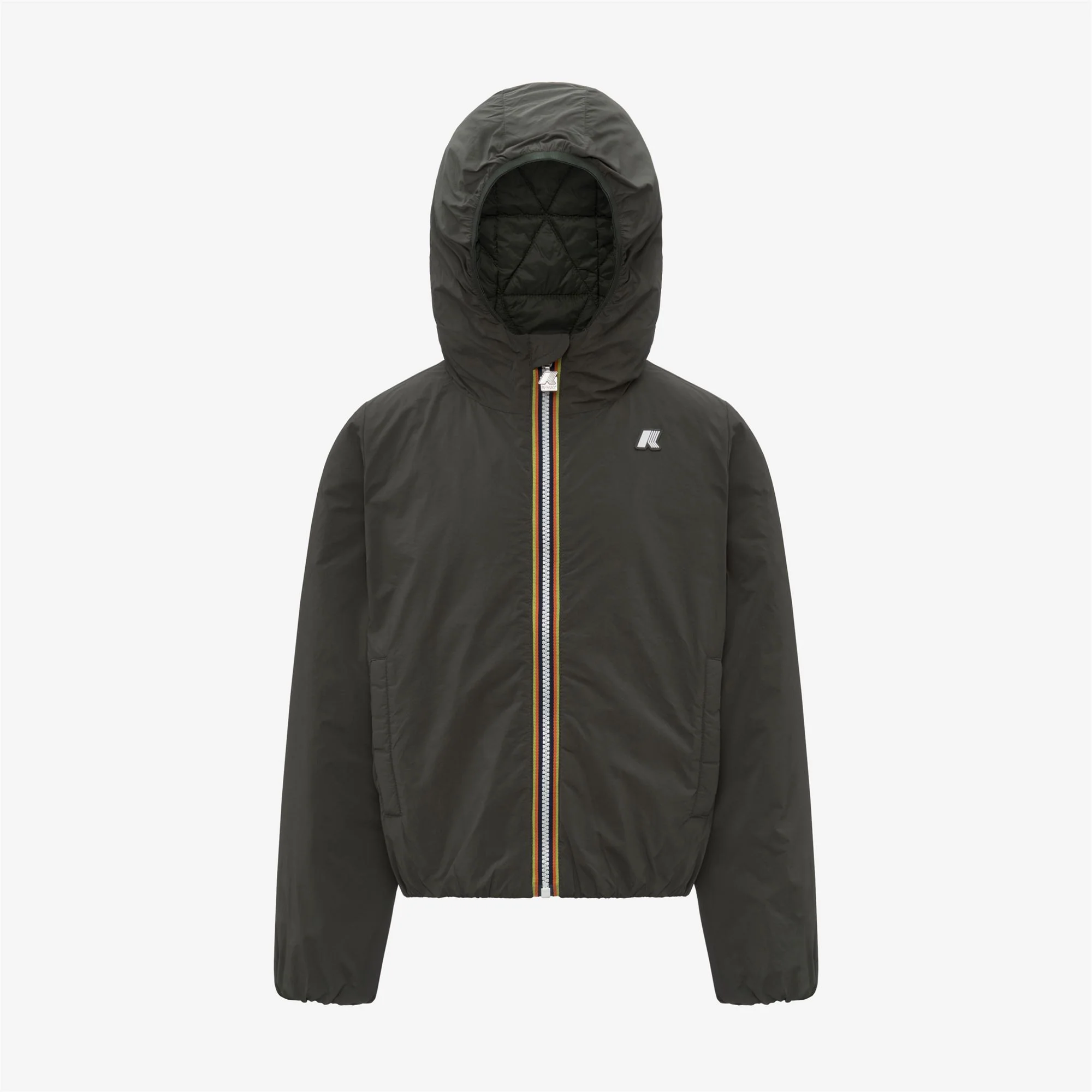 P. JACK PLAIN WARM - Jackets - Short - Boy - GREEN BLACKISH