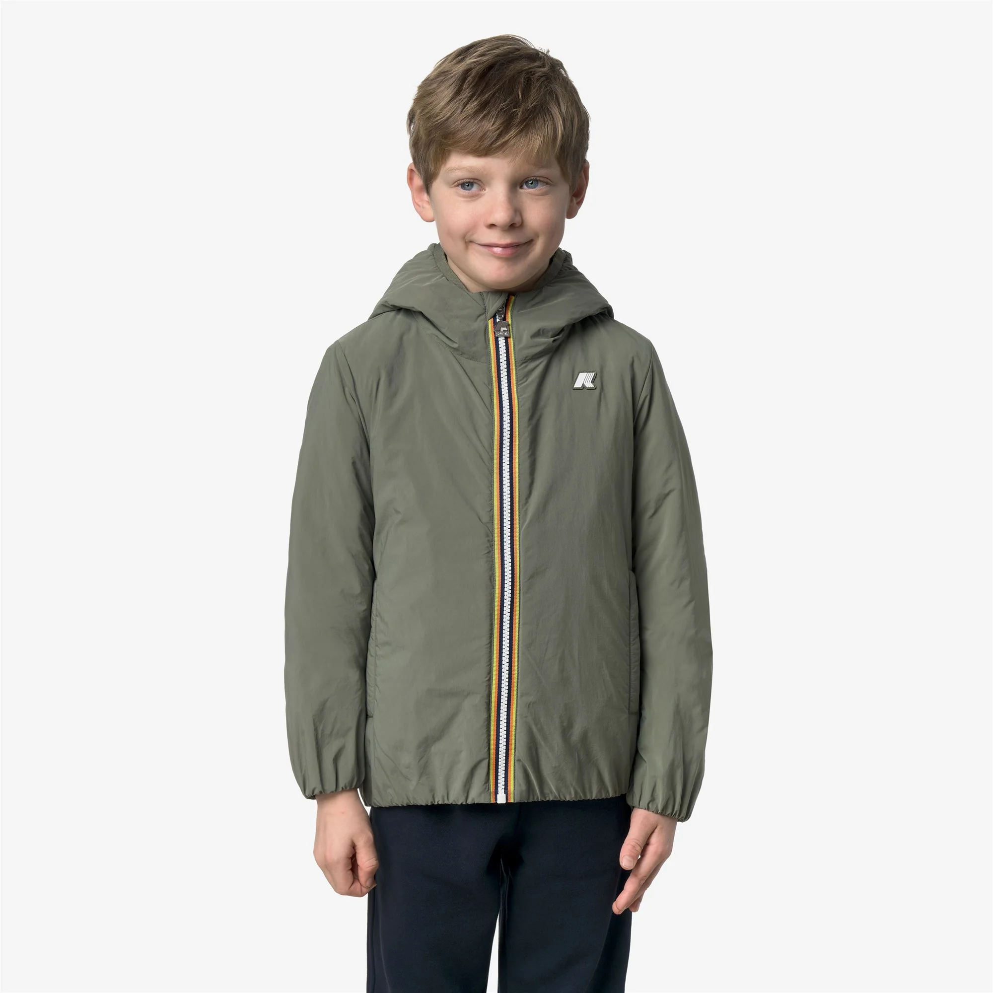 P. JACK PLAIN WARM - Jackets - Short - Boy - GREEN LICHEN - Image 3