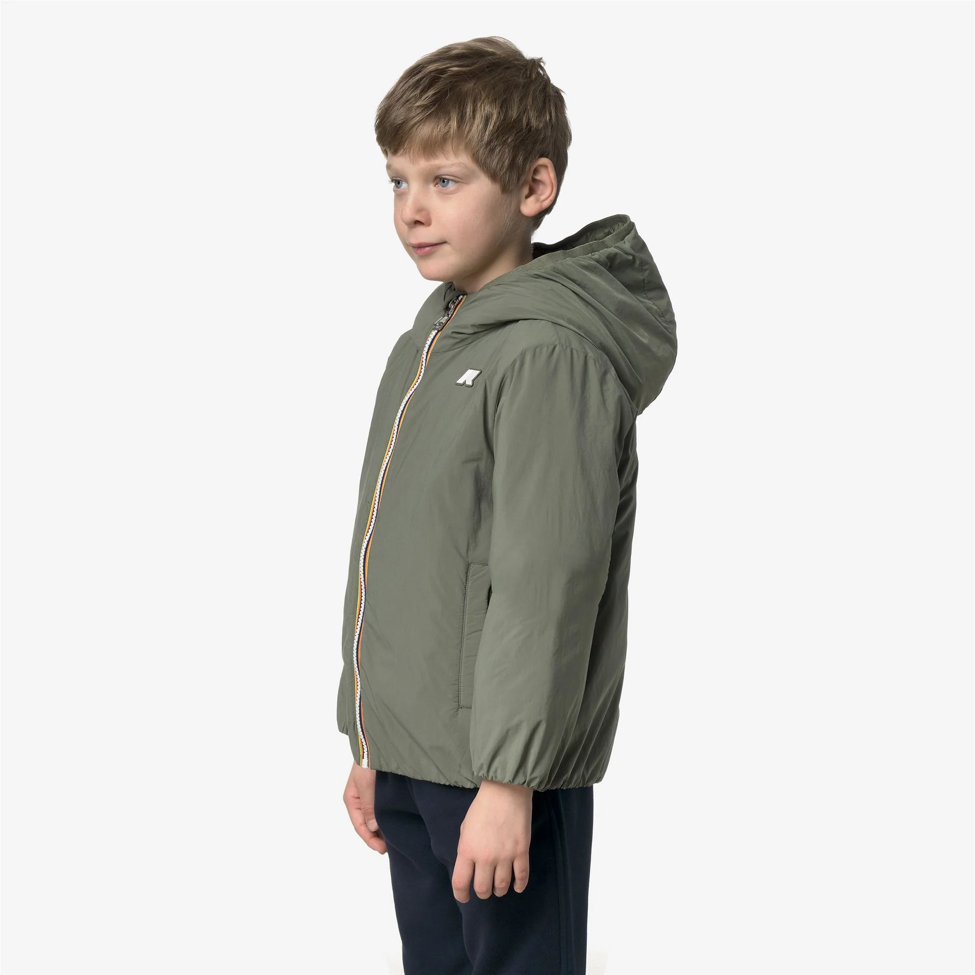 P. JACK PLAIN WARM - Jackets - Short - Boy - GREEN LICHEN - Image 4